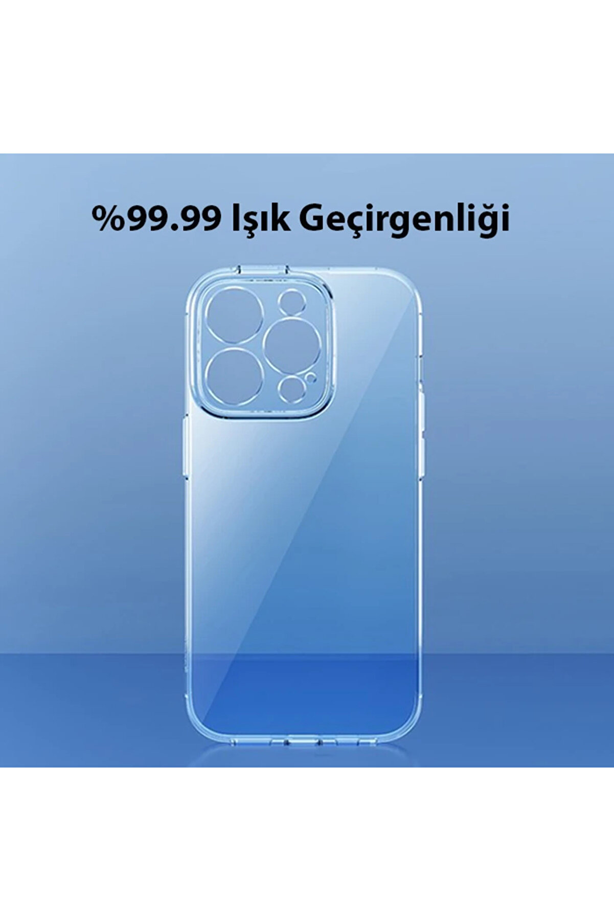Si̇mple Case İphone 14 Pro 6.1 Kamera Korumalı İnce Si̇li̇kon Şeffaf Kılıf-(5775) - Gms5074-5151
