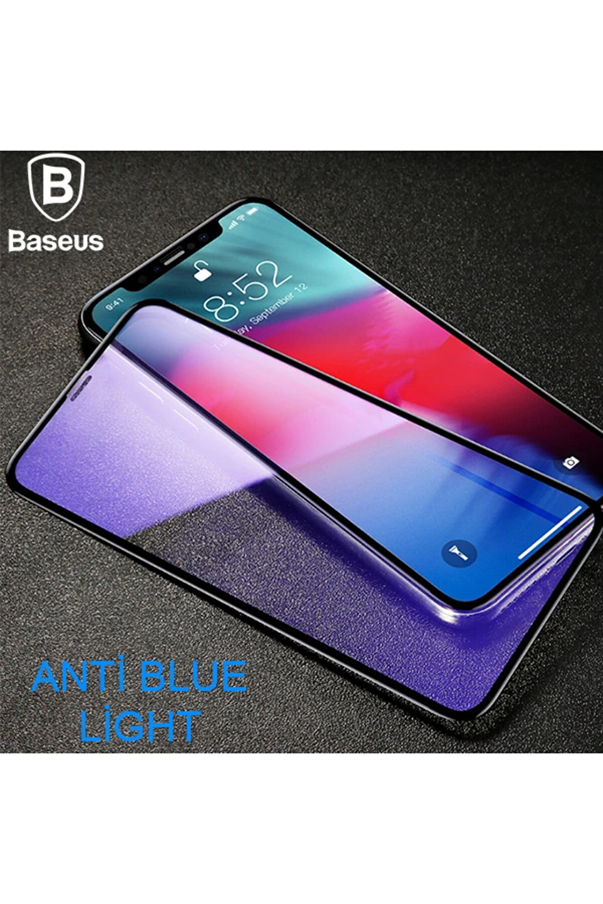 CepteToptan İphone 11 Pro 0.3mm Rigid Edge Anti Blue Light Kırılmaz Cam Koruyucu-(1903) - DROPX1304-8605