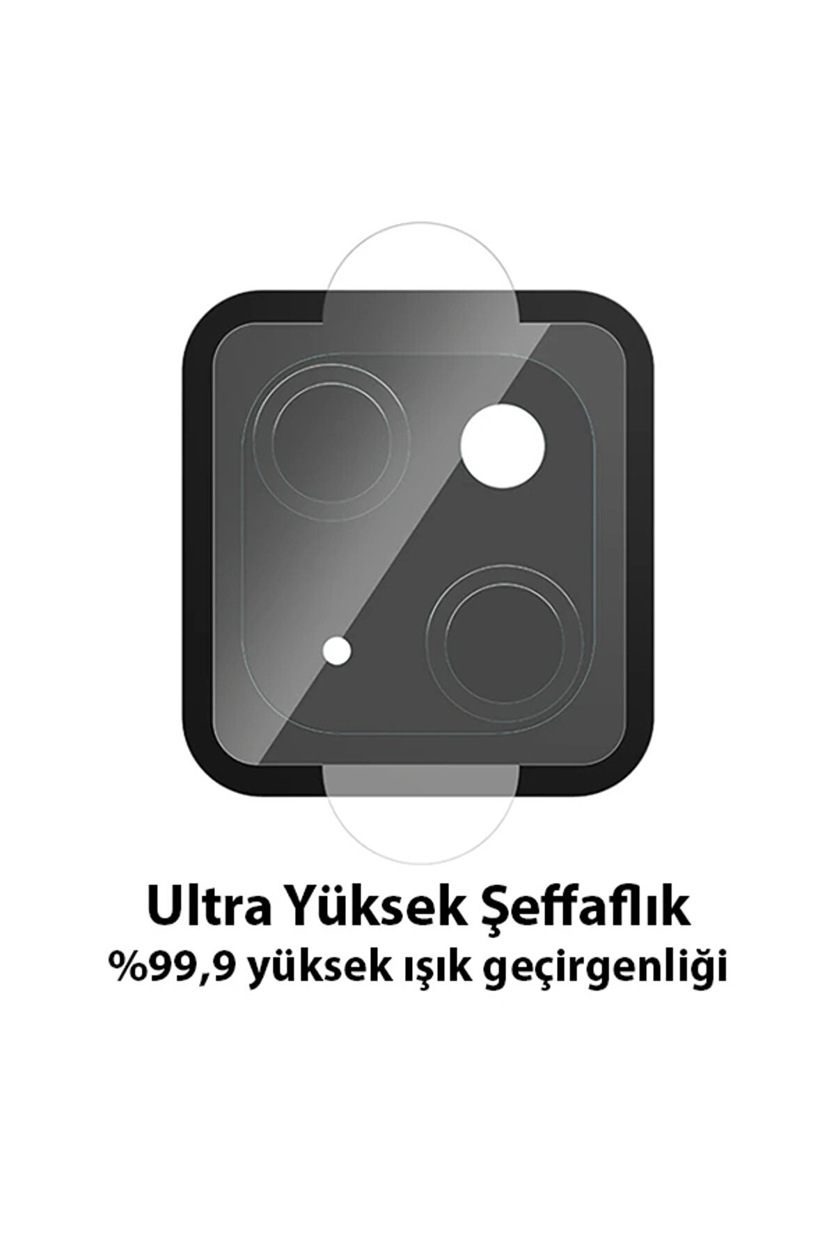 Ally İphone 14 Tempered Glass Cam Kamera Koruyucu-(1903) - Dropx1469-1223