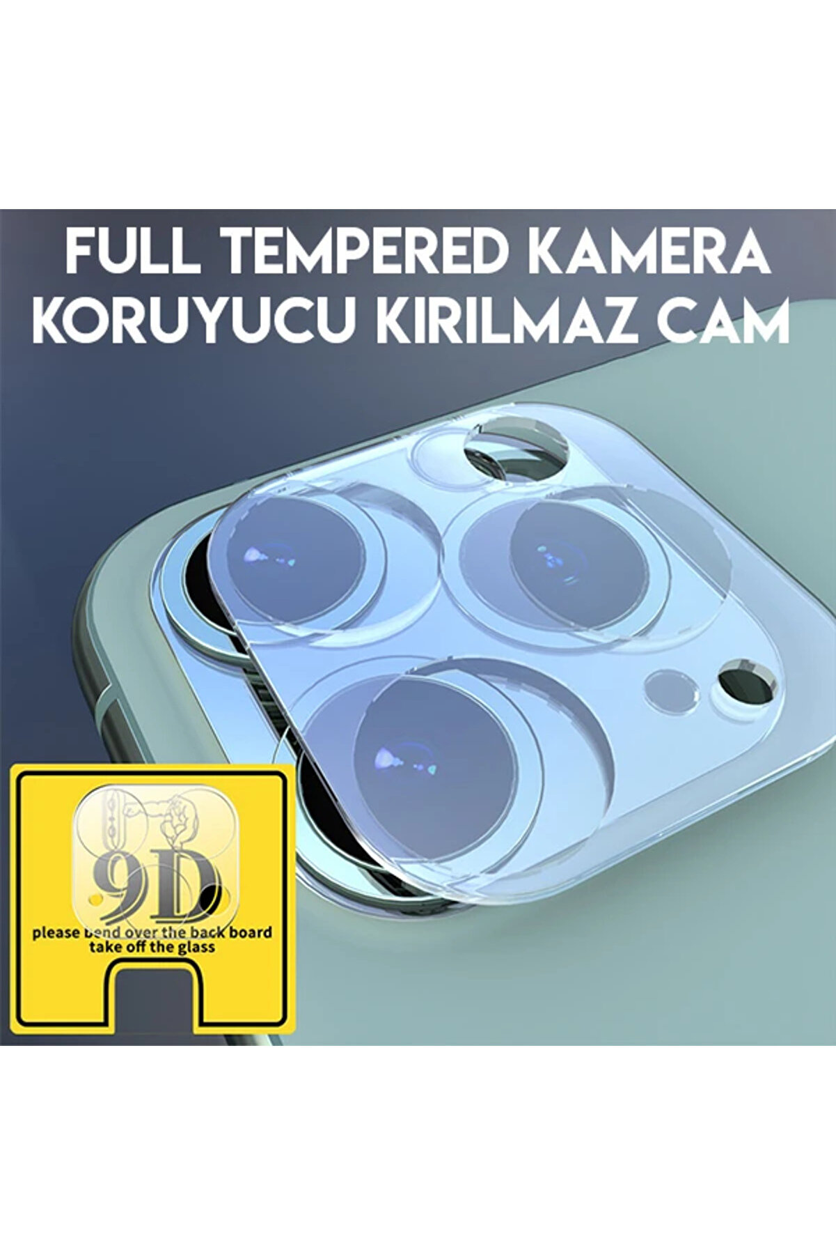 İphone 11 Pro 11 Pro Max Full Tempered Kamera Koruyucu Kırılmaz Cam-(1903) - Dropx3745-2510