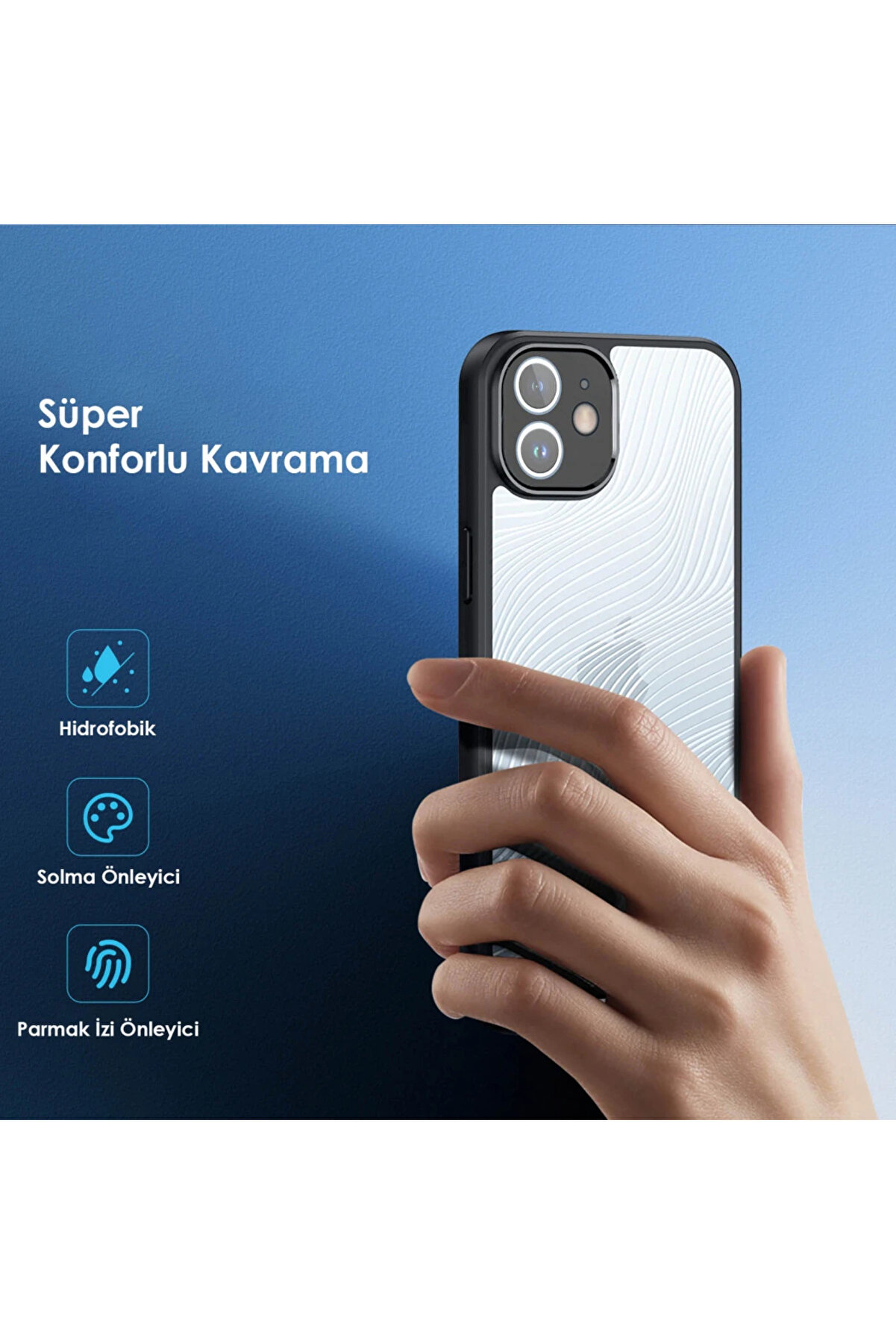 Dux Duci̇s İphone 12 Ai̇mo Seri̇es Premi̇um Buzlu Sert Pc-Tpu Kılıf-(1903) - Dropx8823-5814