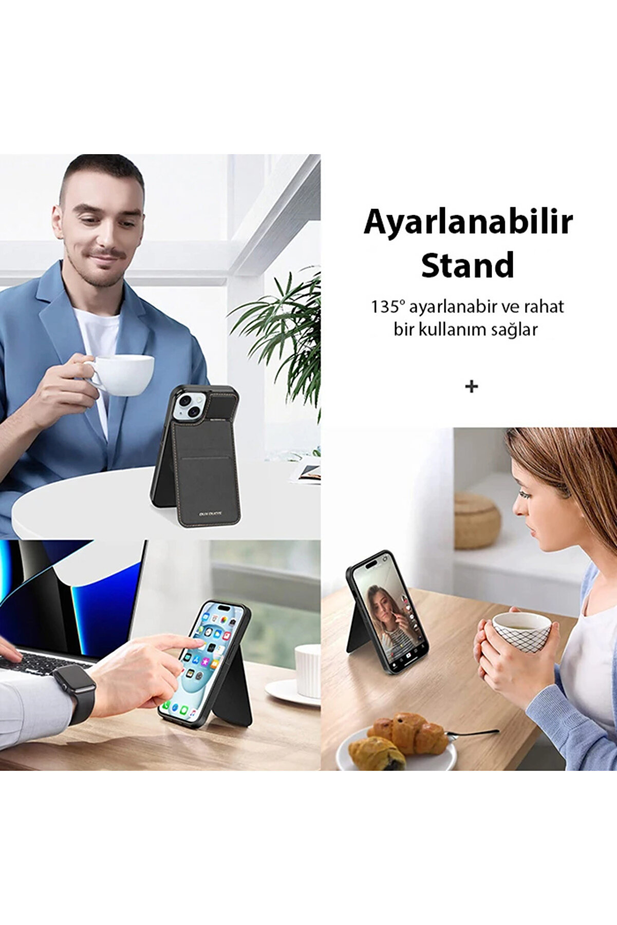 Dux Duci̇s İphone 14 Plus Rafi̇ Seri̇es Magsafe Premi̇um Deri̇ Kılıf-(5775) - Gms9414-5855