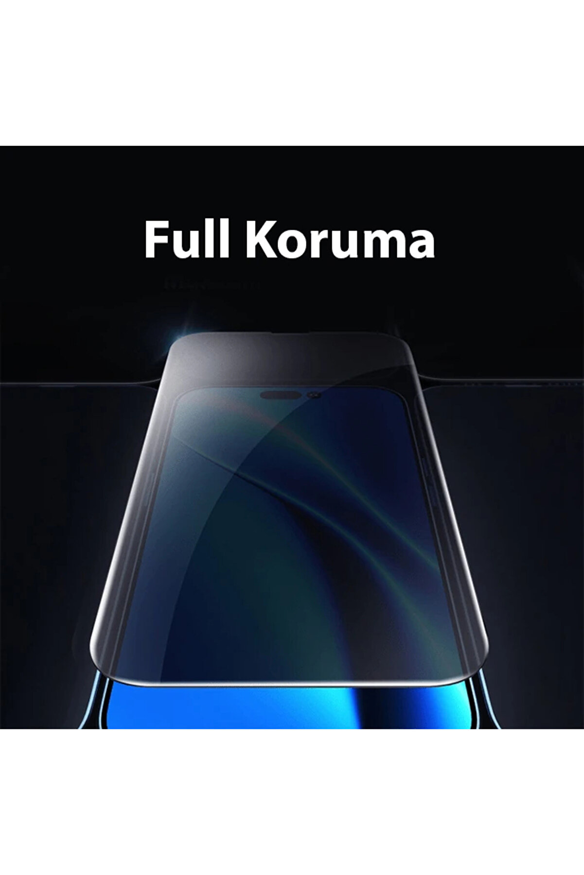 Crystalli̇ne İphone 15 Pro Max Pri̇vacy Hayalet Full Koruma Cam Ekran Koruyucu-(19 - Dropx6386-9666