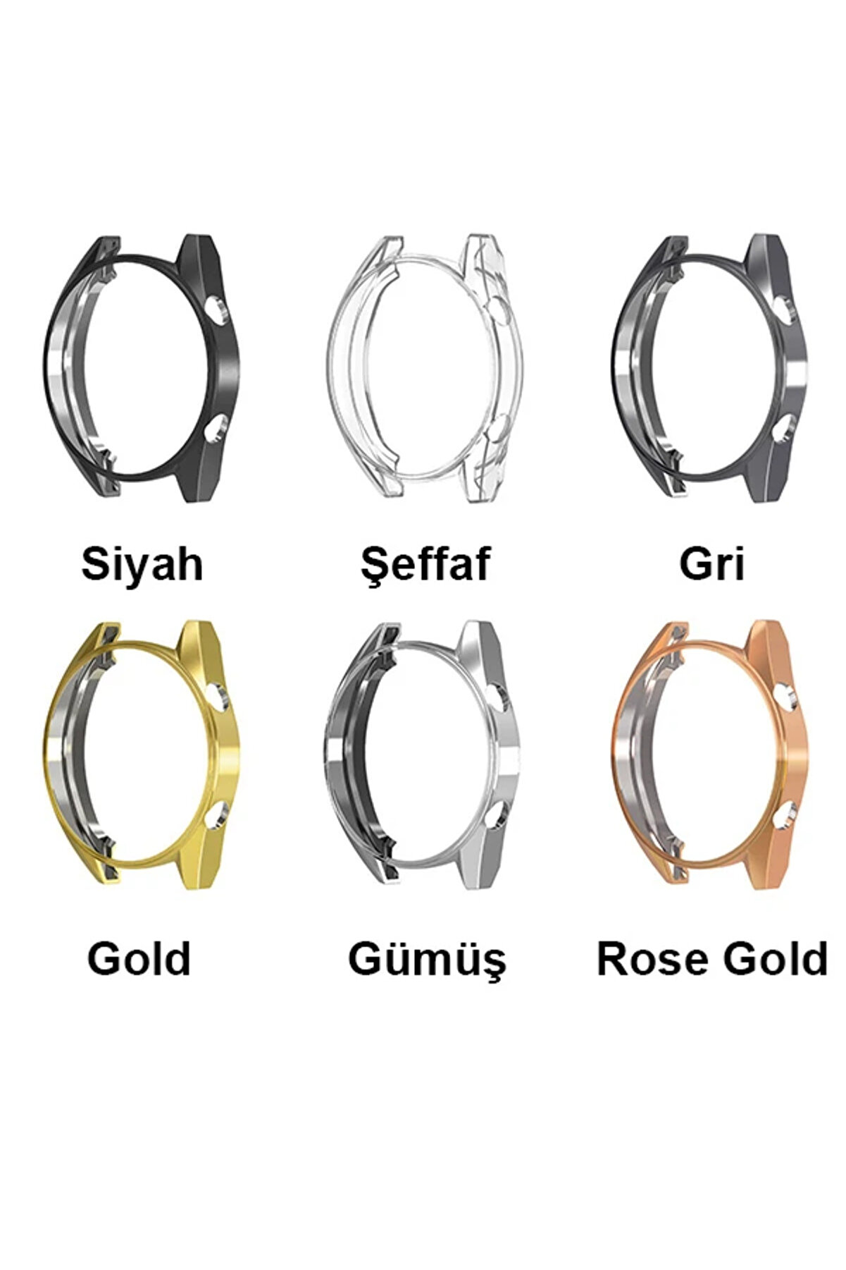 Huawei̇ Watch Gt1 46Mm Bumper Koruyucu Si̇li̇kon Kılıf-(1903) - Dropx9367-7762