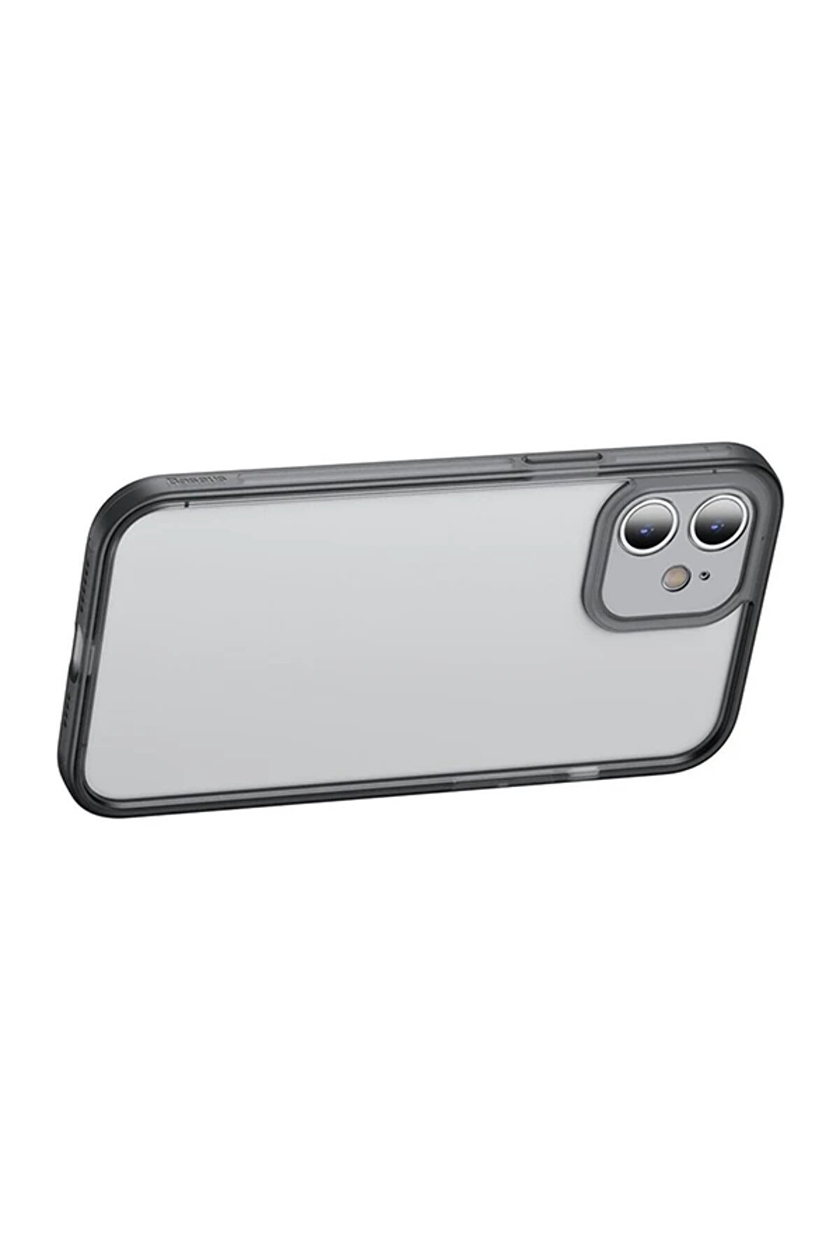 İphone 12 6.1 Kamera Lens Koruyuculu Frame Kılıf-(5775) - Gms4084-4423