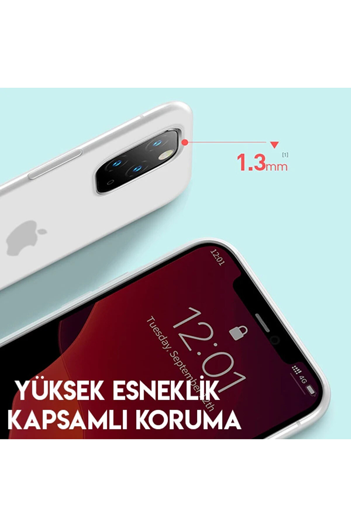 Jelly Li̇qui̇d Si̇li̇ca Gel İphone 11 Pro Max 6.5 Kılıf Şeffaf Sıvı Si̇li̇kon Kı - Dropx6614-2288