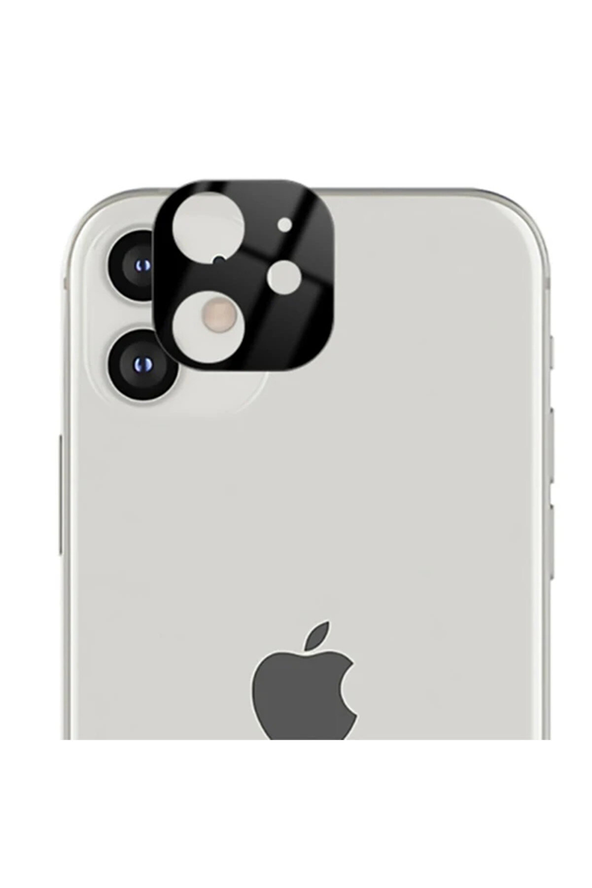 gizmurstore İPhone 12 6.1 3D full Kaplama Tempered Cam Kamera Koruyucu-(5775) - GMS8888-3616