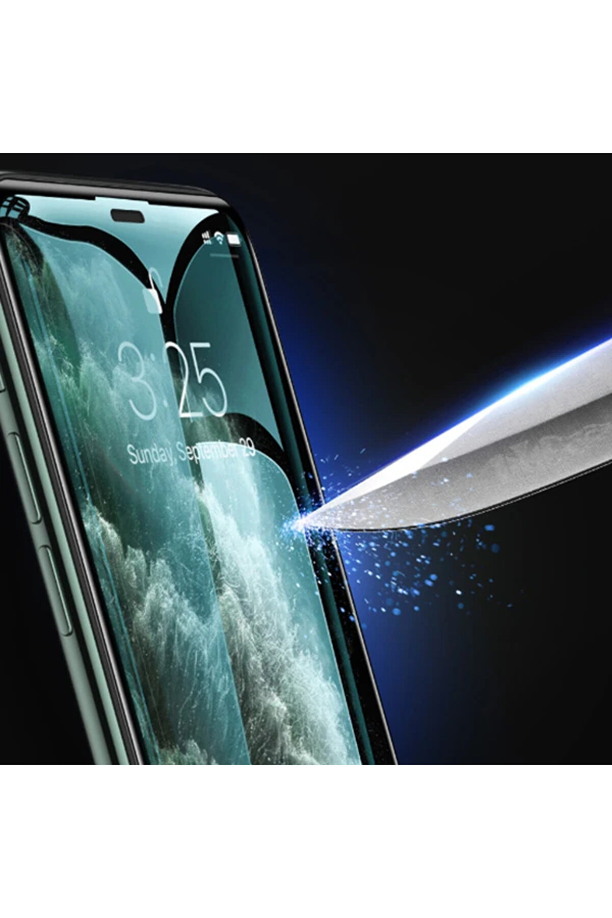 Kuulaa İphone 11 Pro Max3D Full Kırılmaz Tempered Cam Koruyucu-(5775) - Gms1479-2445
