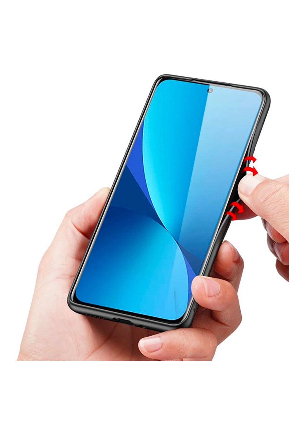 Dux Duci̇s Fi̇no Seri̇si̇ Xi̇aomi̇ 12 - 12X Kılıf Premi̇um Dokuma Si̇li̇kon Kılıf-(19 - Dropx1542-4383