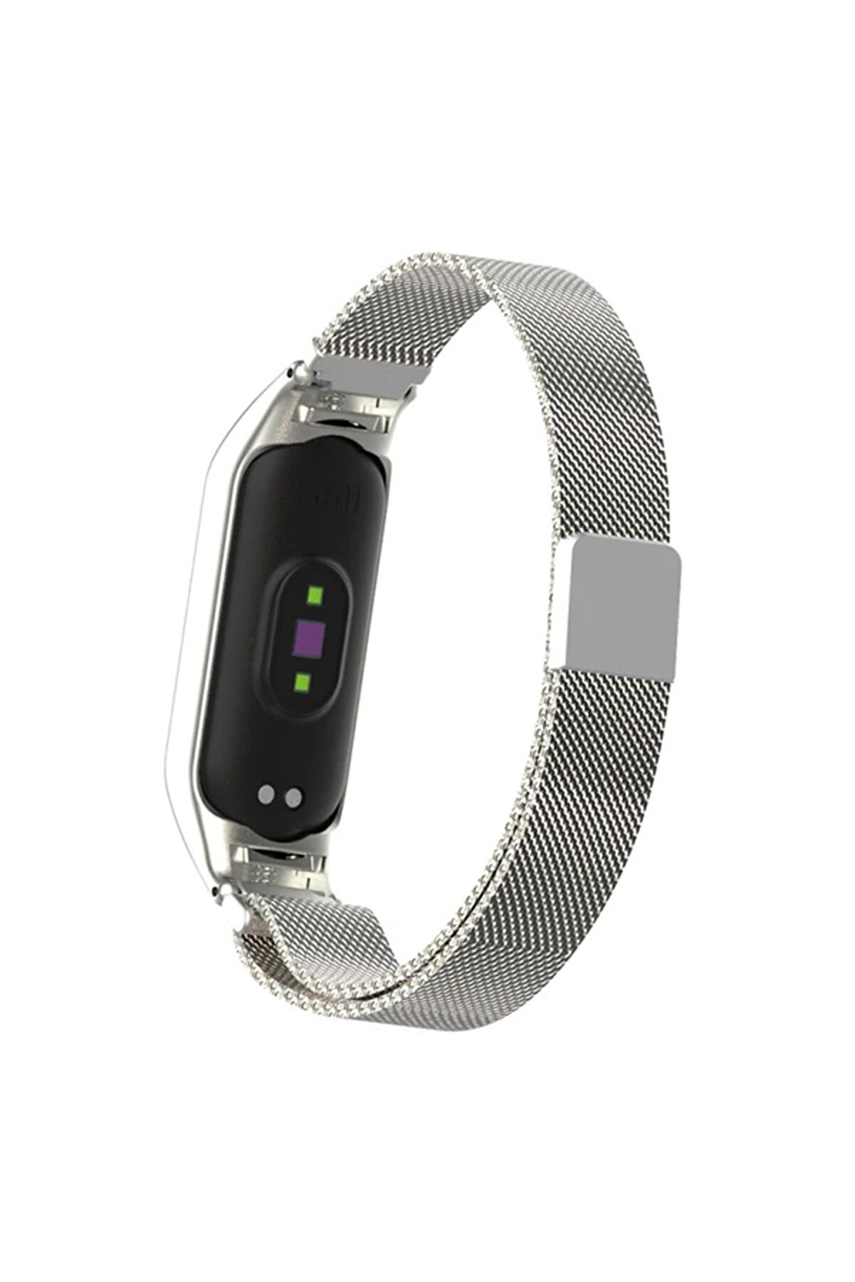 Xi̇aomi̇ Mi̇ Band 5 Metal Kayış Kordon Mi̇lano Loop-(1903) - Dropx7397-3961