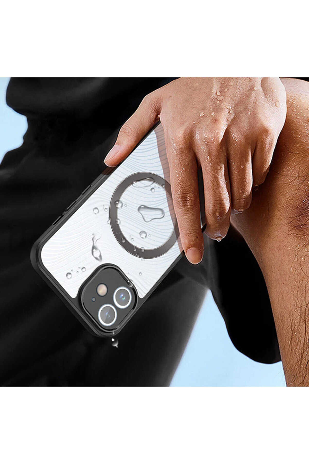 Dux Duci̇s İphone 12 Ai̇mo Seri̇es Mag Safe Premi̇um Buzlu Sert Pc-Tpu Kılıf-(1903 - Dropx7519-1085