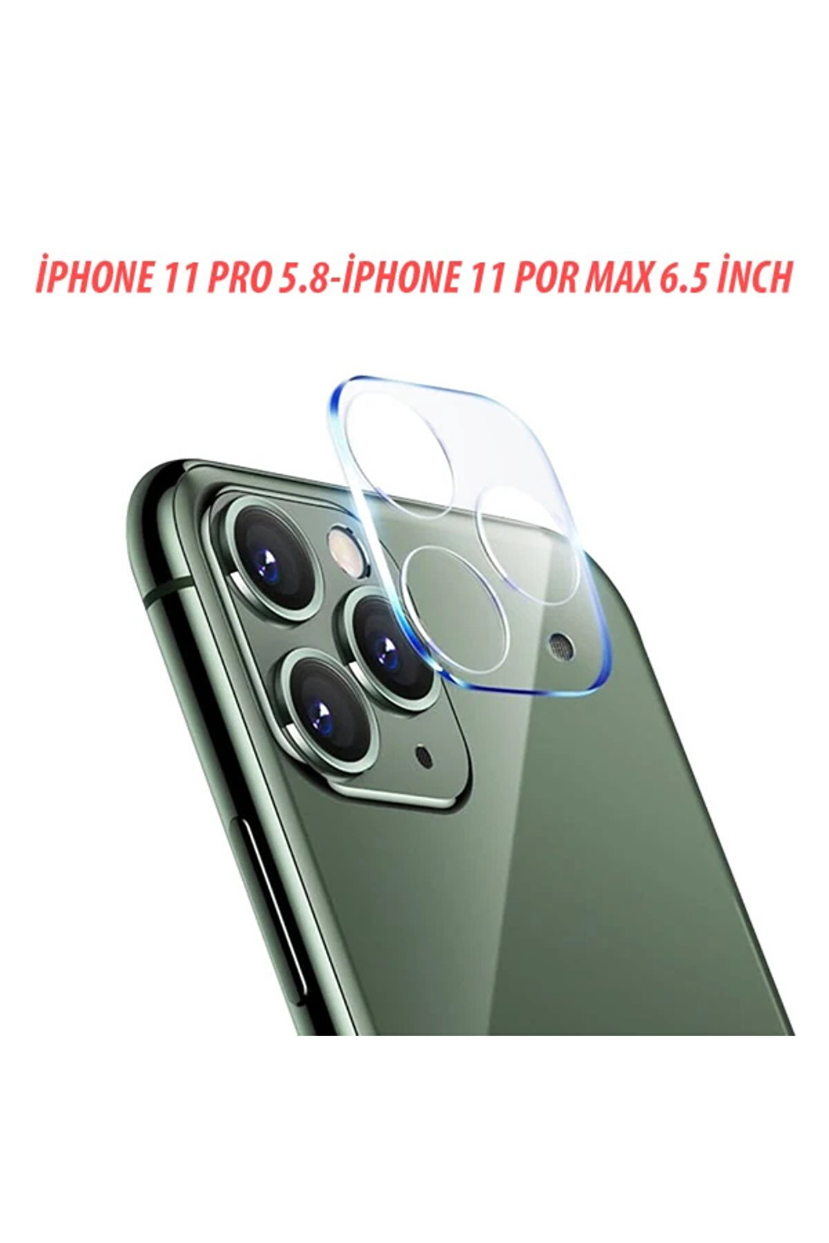 CepteToptan iPhone 11 Pro 11 Pro Max Full Tempered Kamera Koruyucu Kırılmaz Cam-(1903) - DROPX3745-2510