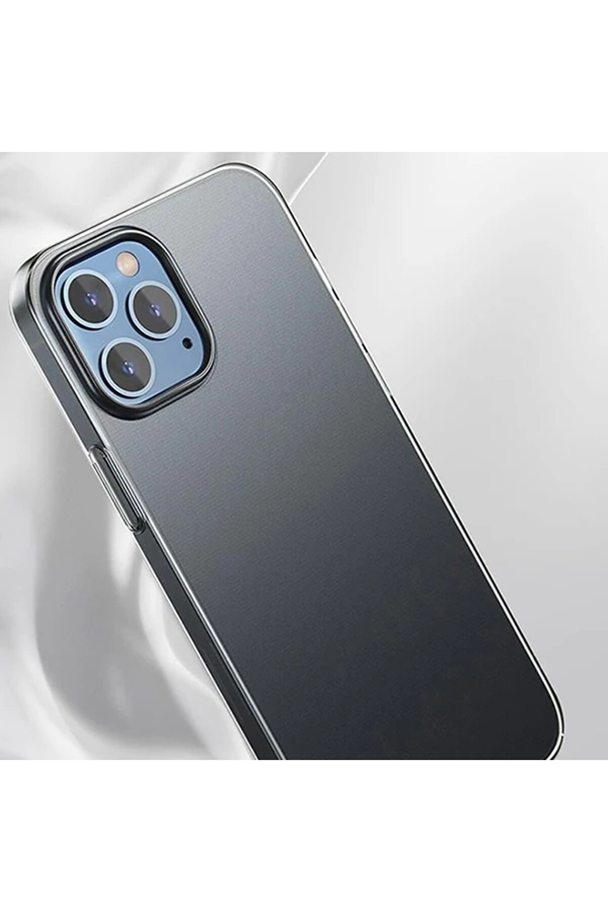 İphone 12 Pro Max 6.7 Comfort İnce Şeffaf Kılıf Matte Pp Kılıf-(1903) - Dropx4485-4107