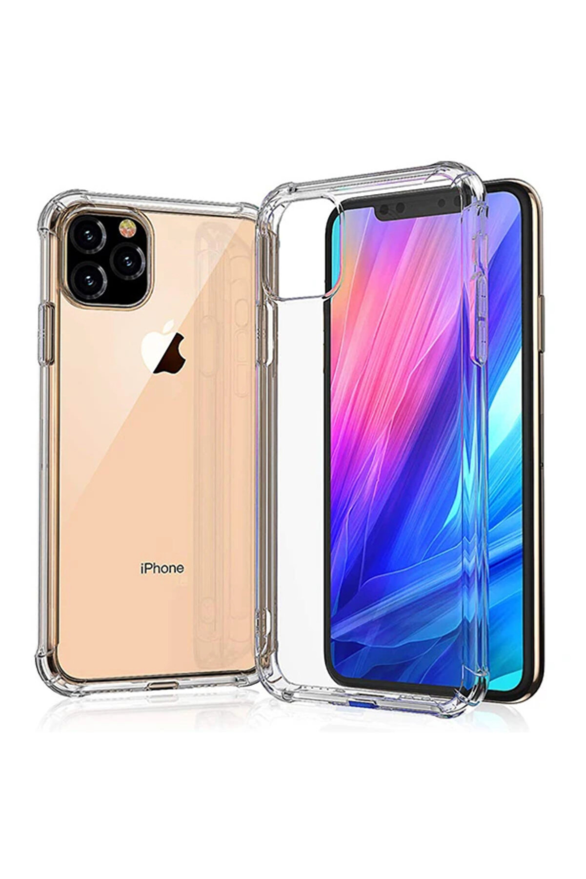 gizmurstore İPhone 11 Pro Max Anti-Drop Darbe Emici Silikon Kılıf-(5775) - GMS5821-3113