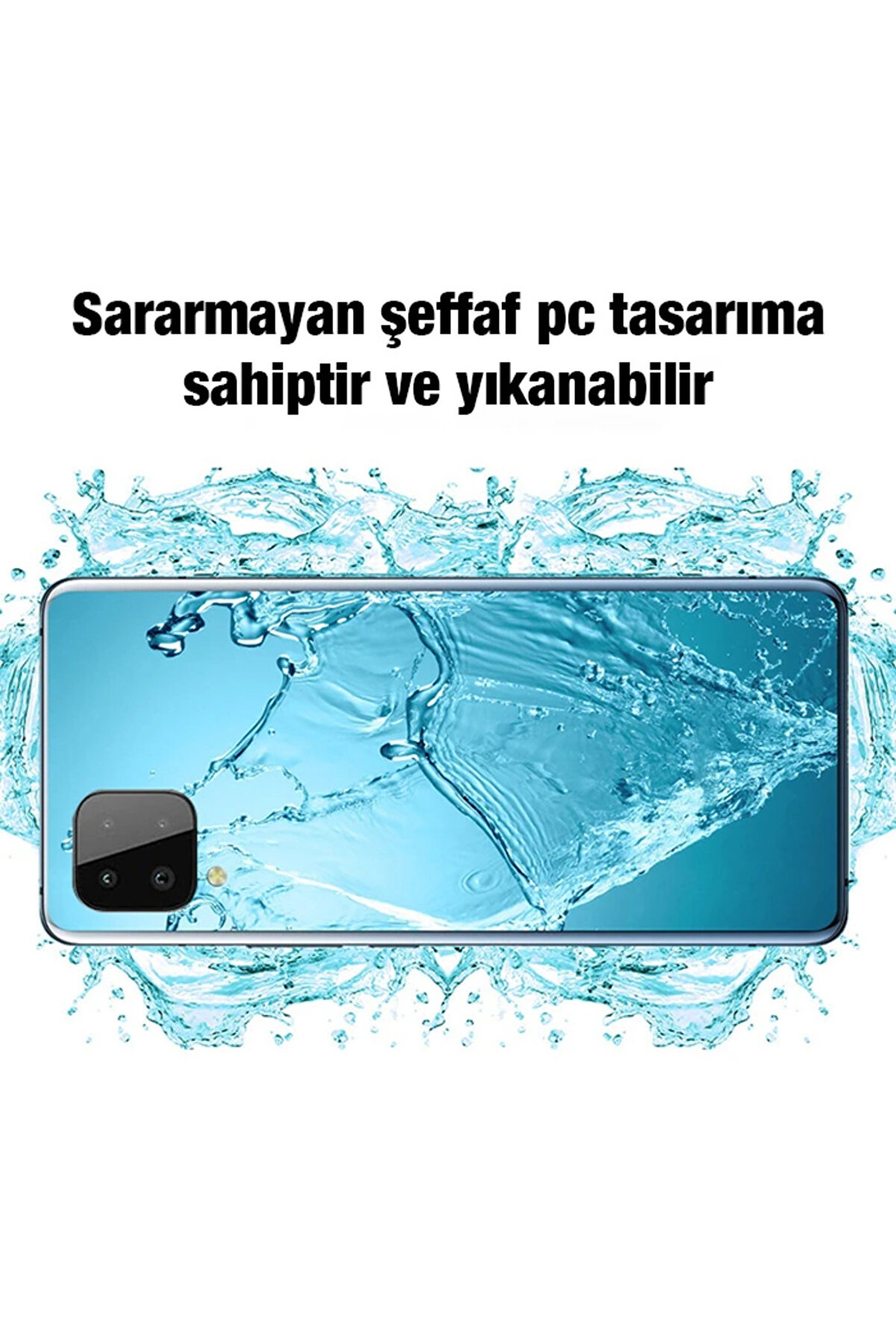Ally Sm Galaxy A22 4G Kılıf Kamera Korumalı Ultra İnce Şeffaf Si̇li̇kon Kıl - Dropx7579-3181