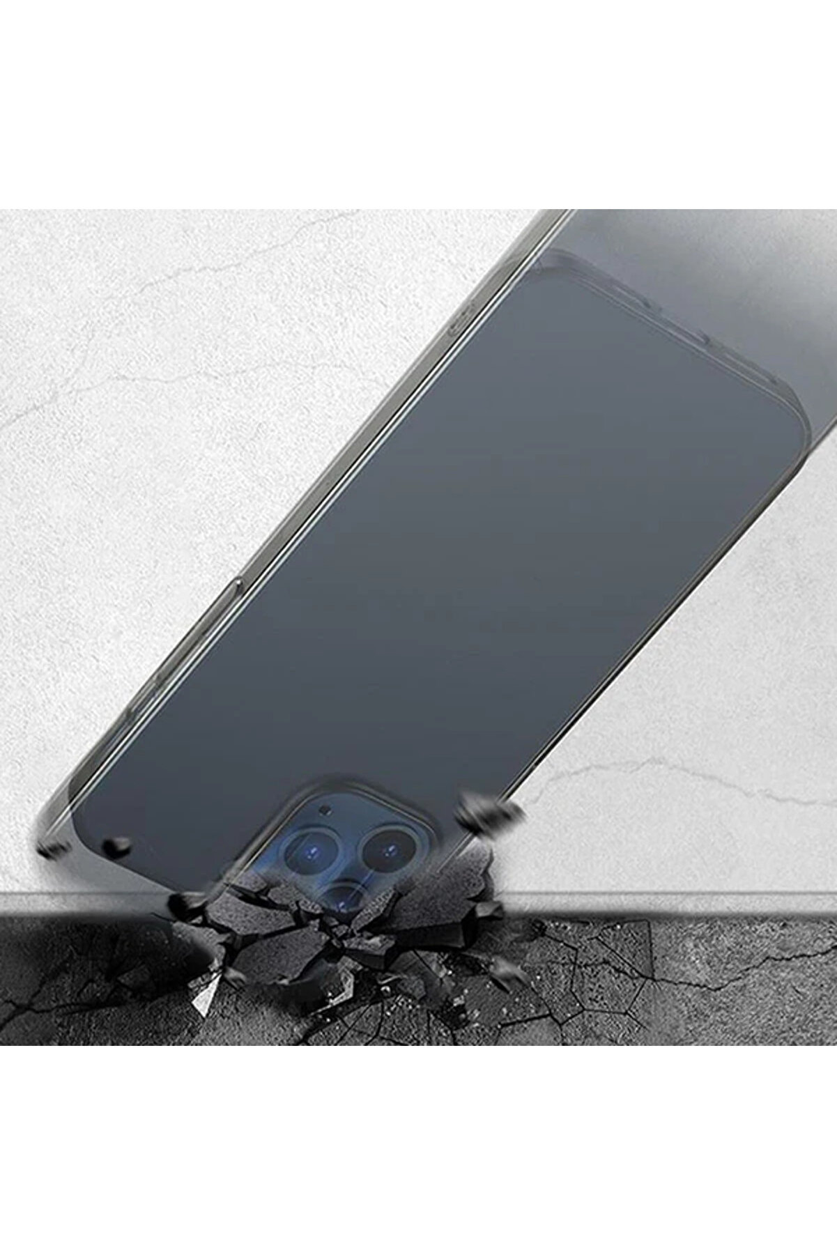 İphone 12 Pro Max 6.7 Comfort İnce Şeffaf Kılıf Matte Pp Kılıf-(1903) - Dropx4485-4107