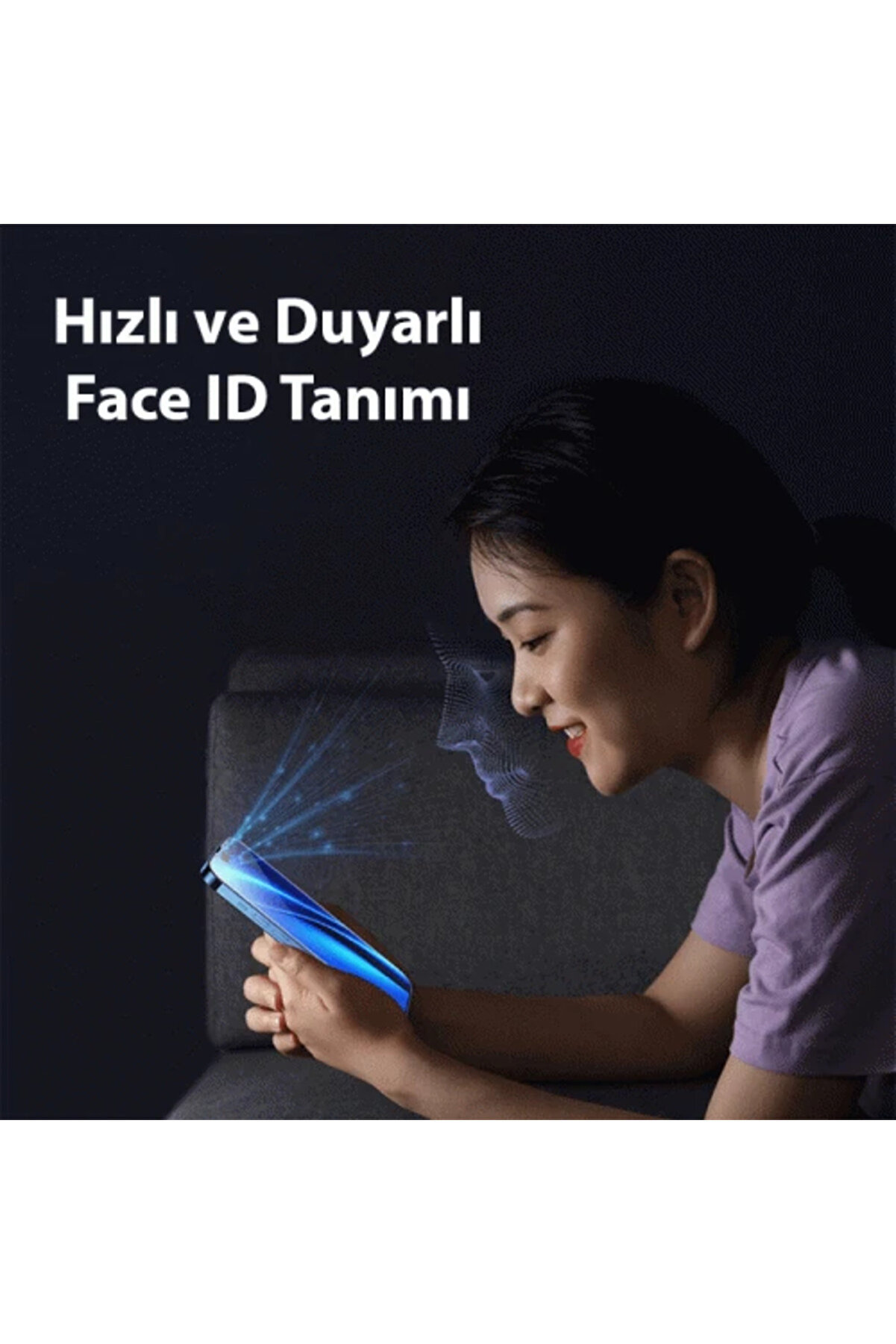 Crystal İphone 15 Pri̇vacy Full Koruma Tempered Cam Ekran Koruyucu-(5775) - Gms7872-5487