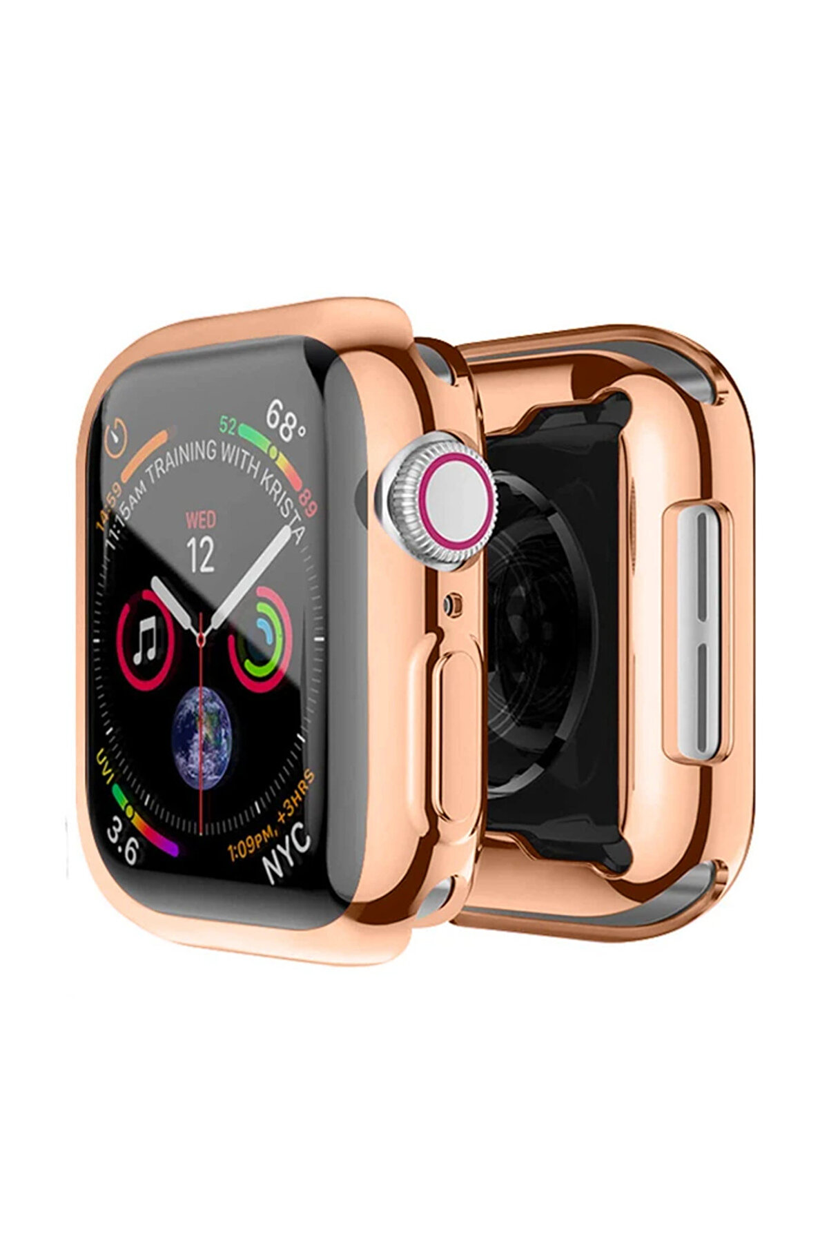 CepteToptan ALLY Apple Watch 7-8 41mm 360 Koruma Ultra Slim Silikon Kılıf-(1903) - DROPX4458-5742