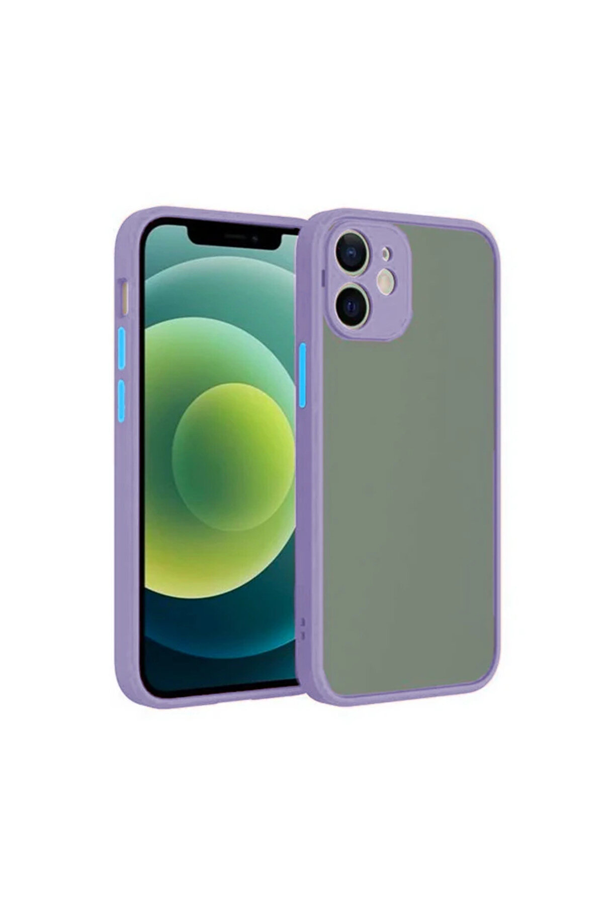 İphone 12 6.1İnç Kamera Korumalı Premi̇um Si̇li̇kon Kılıf-(1903) - Dropx9242-1749