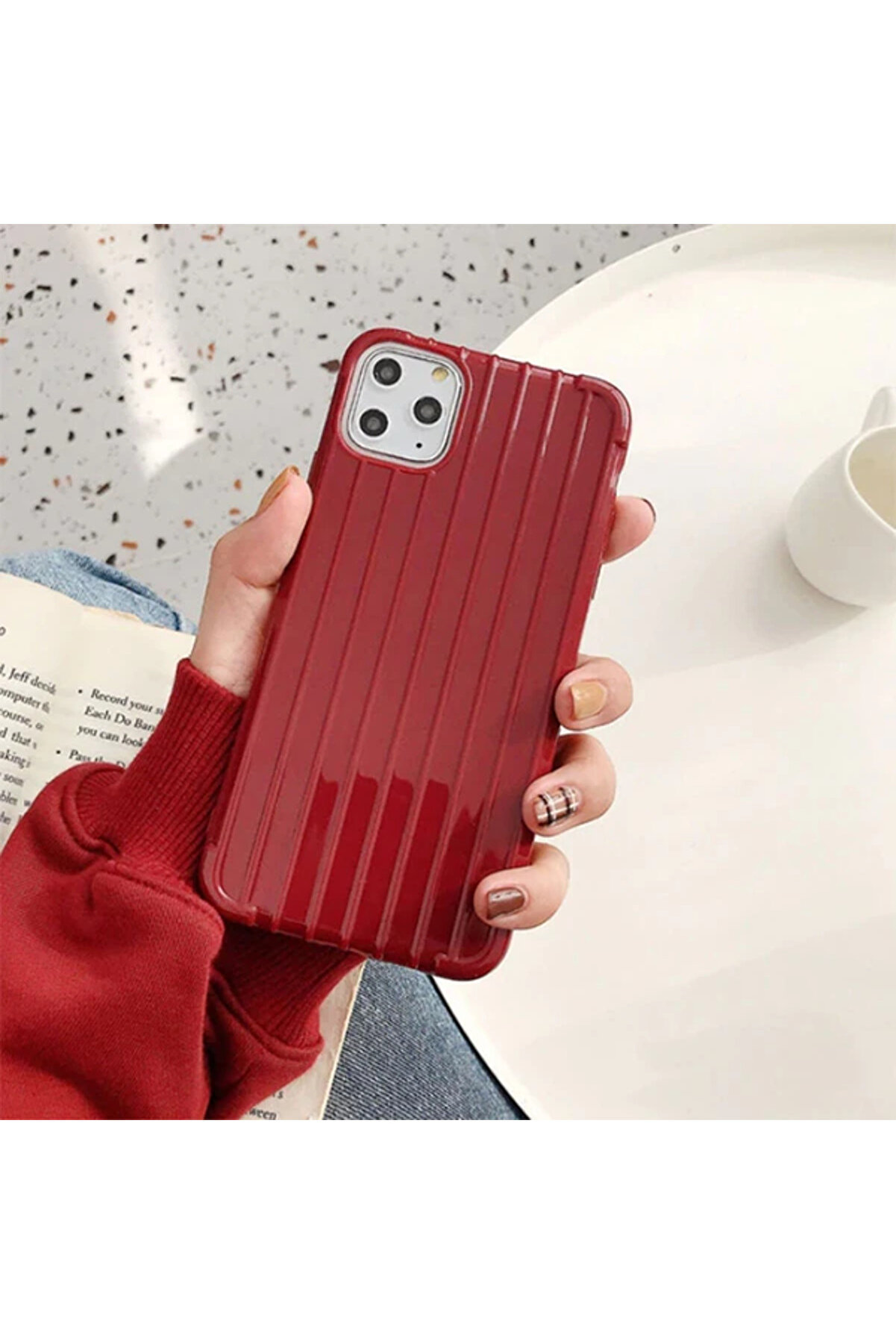 gizmurstore Ally İphone 11 Pro Max 6.5 İnch Trunk Lines ince Soft Silikon Kılıf-(5775) - GMS4702-9194