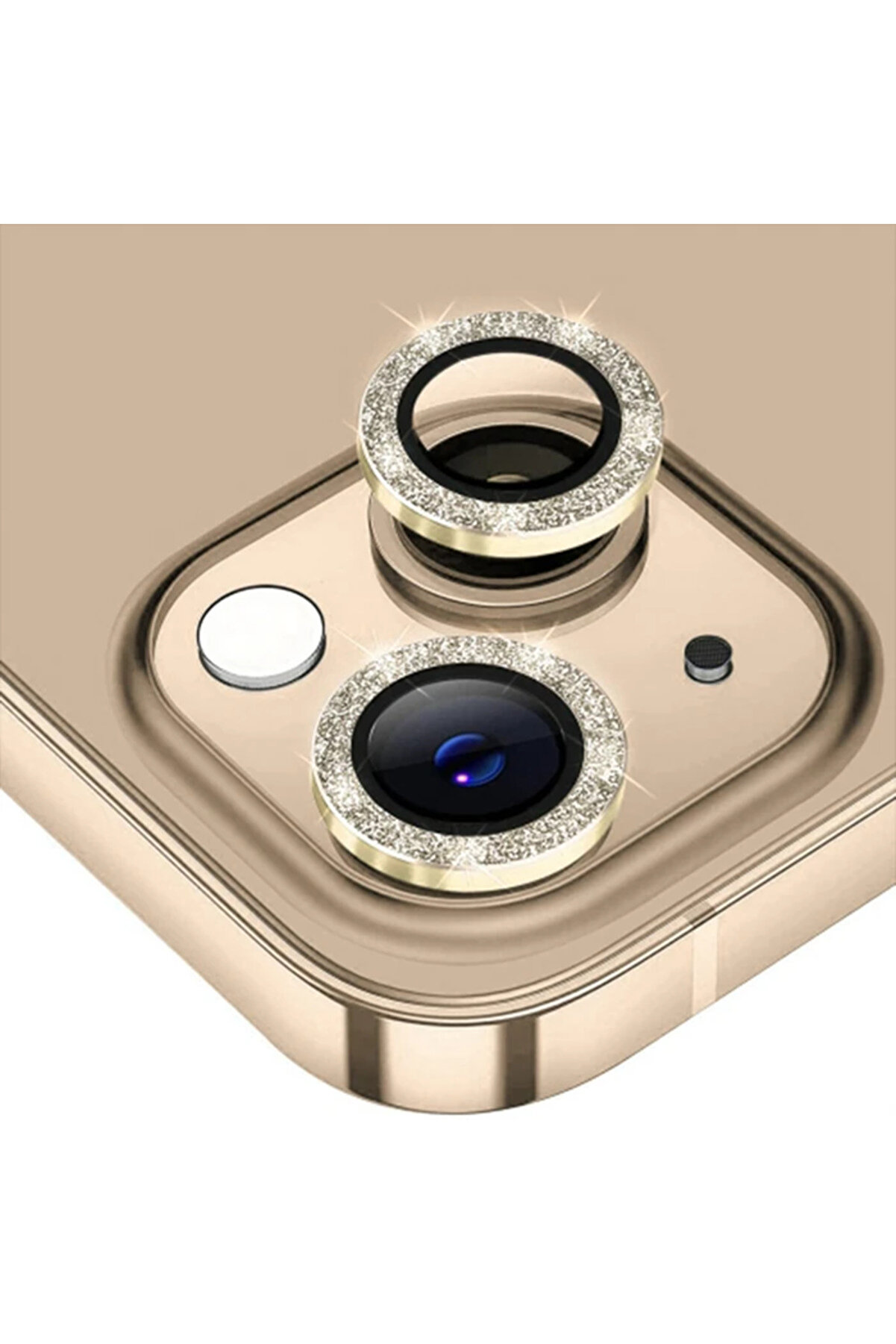 Ally İphone 14-14 Plus Di̇amond Taş İşlemeli̇ Alümi̇nyum Alaşımlı Kamera Lens Ko - Gms4084-3517