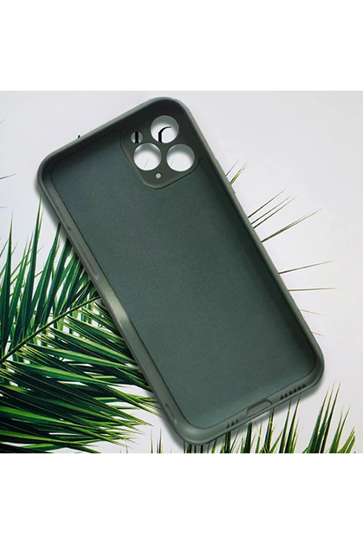 Ally İphone 11 Pro Kamera Korumalı Lansman Kılıf İçi̇ Kadi̇fe Si̇li̇kon Kılıf-(5 - Gms2705-6778