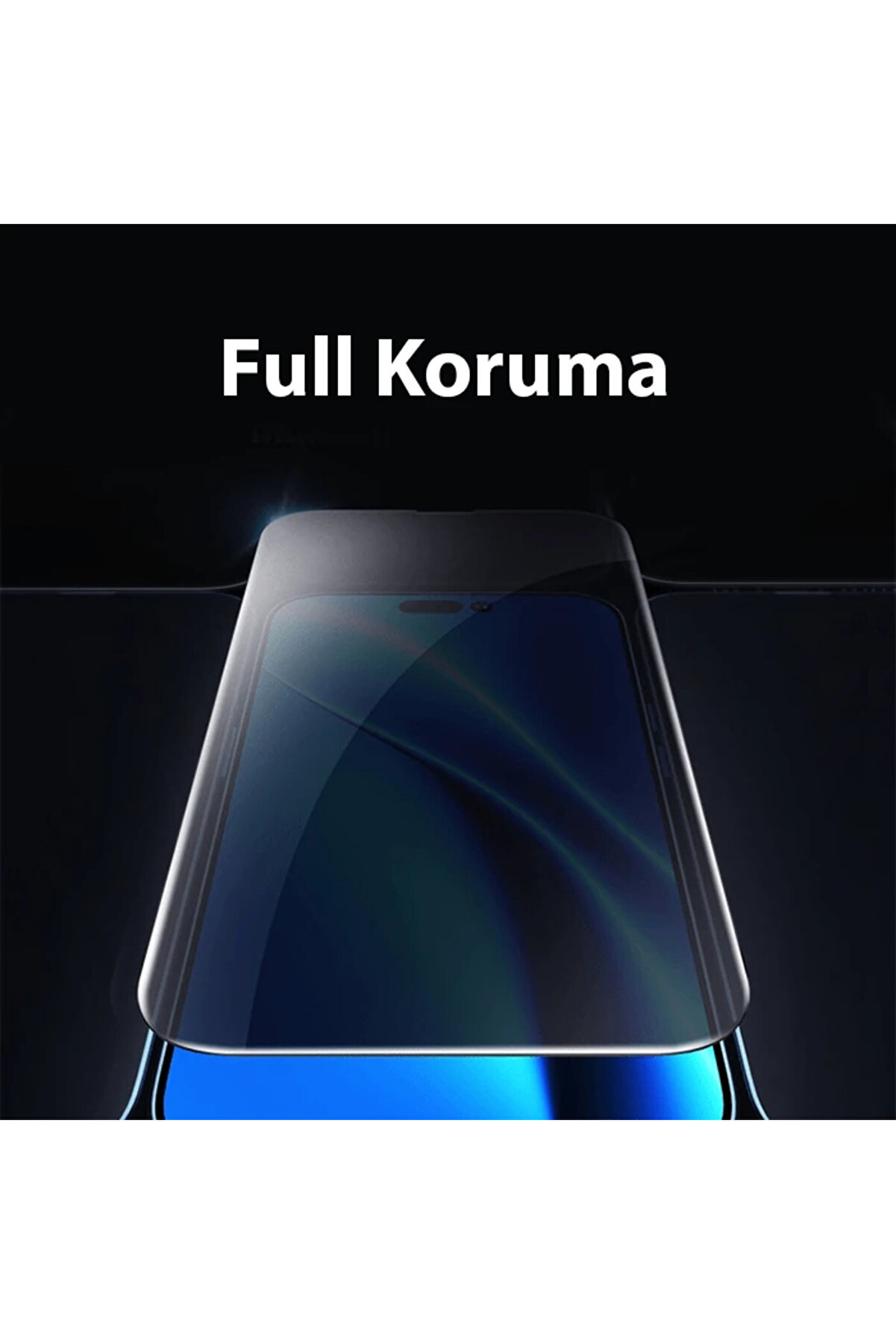 Crystal İphone 15 Pro Pri̇vacy Full Koruma Tempered Cam Ekran Koruyucu 2 Adet Set - Dropx8403-7900