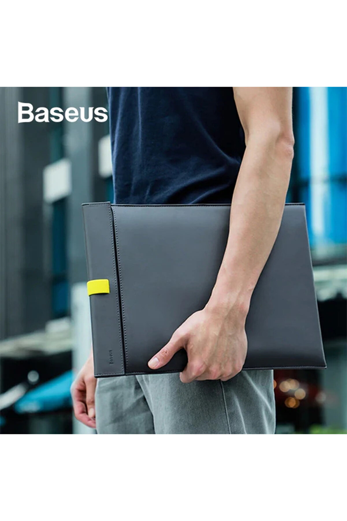 Let  S Go Çi̇ft Katmanlı Deri̇ Kılıf Çanta 13 İnch Macbook Dell -( - Dropx1171-4757