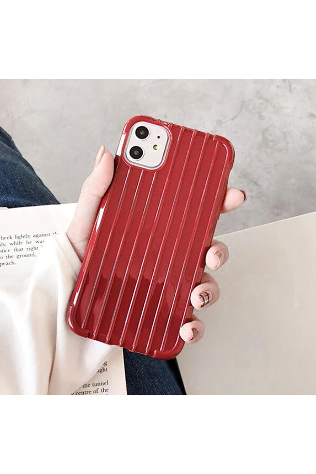 gizmurstore Ally İPhone 11 6.1 İnch Trunk Lines ince Soft Silikon Kılıf-(5775) - GMS1568-7327