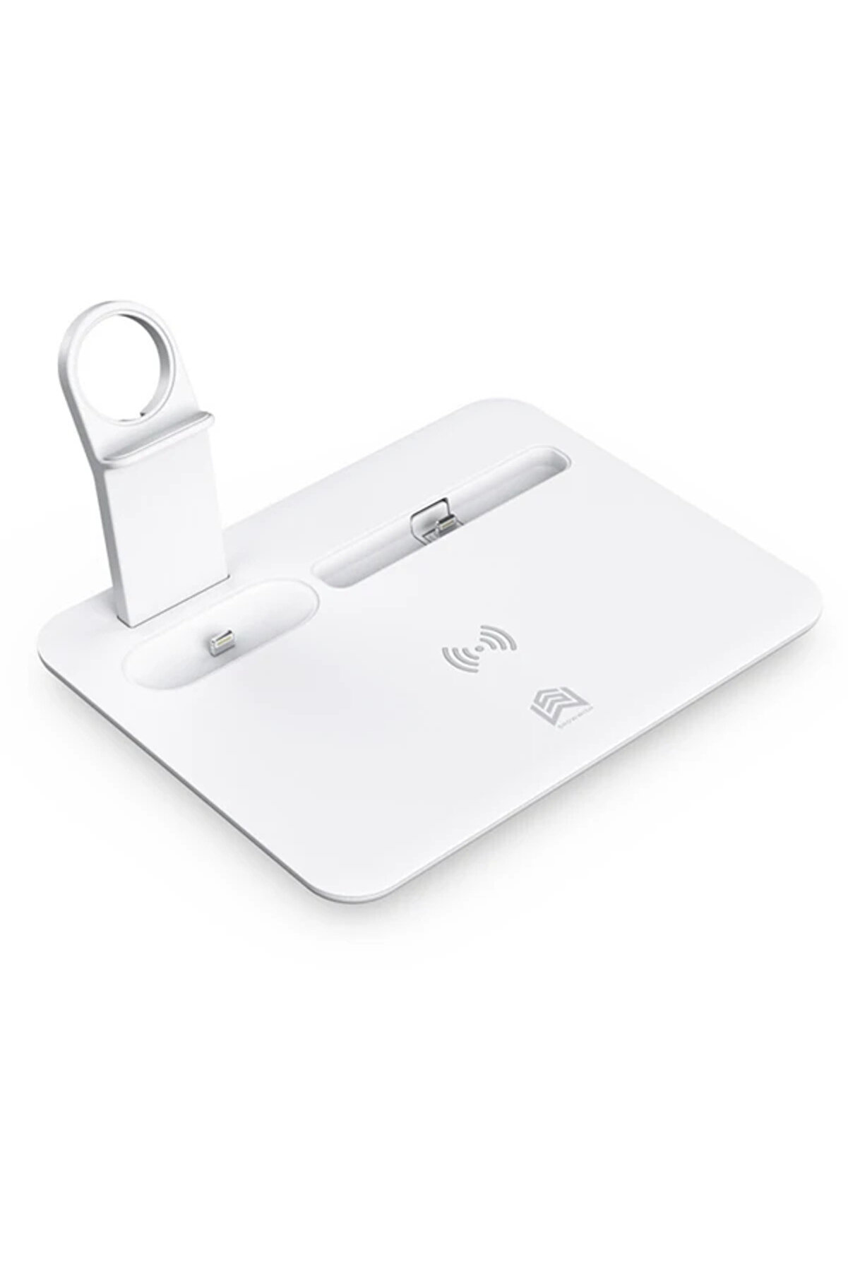 Ally 4 İn1 15W Kablosuz Hızlı Şarj Standı İphone+İwatch+ Pro Wi̇reless-(190 - Dropx7876-7906