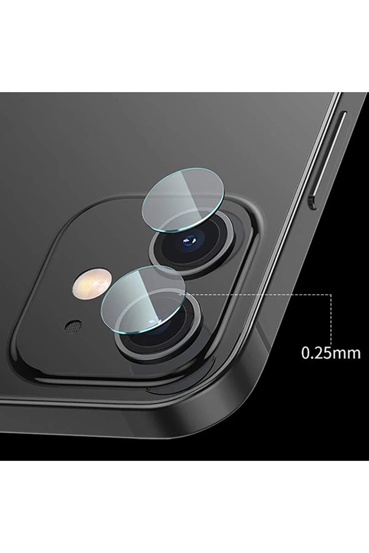 İphone 12 6.1 Tempered Kamera Lens Koruma Camı 2Set 12 Mi̇ni̇ Uyumlu-(5775) - Gms5322-5508
