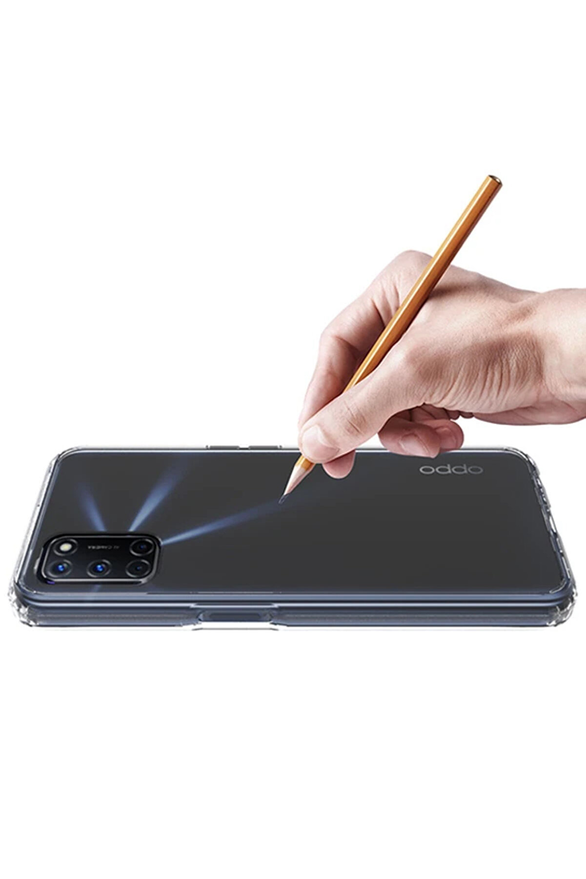 Oppo A52 / A72 / A92 Anti̇-Drop Si̇li̇kon Kılıf Shockproof Kılıf-(1903) - Tknal4527-2004