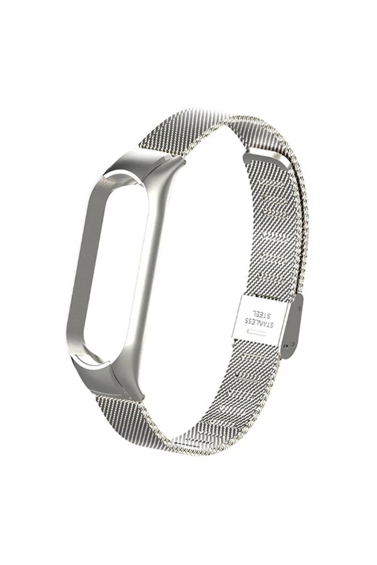 Xi̇aomi̇ Mi̇ Band 5 Metal Kayış Kordon Kopçalı Mi̇lano Loop-(1903) - Dropx7227-9709