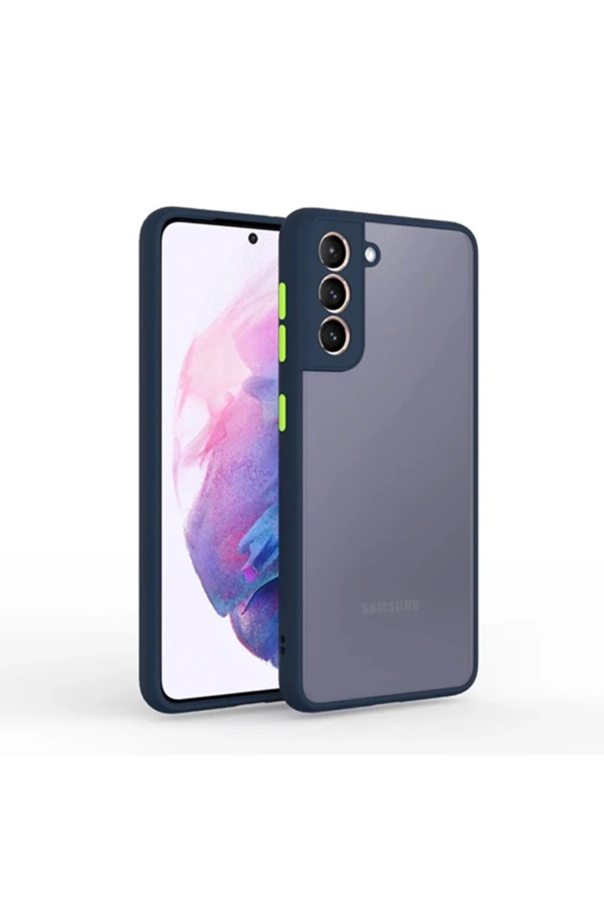 Sm Galaxy S21 Plus Plus Kamera Korumalı Premi̇um Si̇li̇kon Kılıf-(5775) - Gms8887-8399