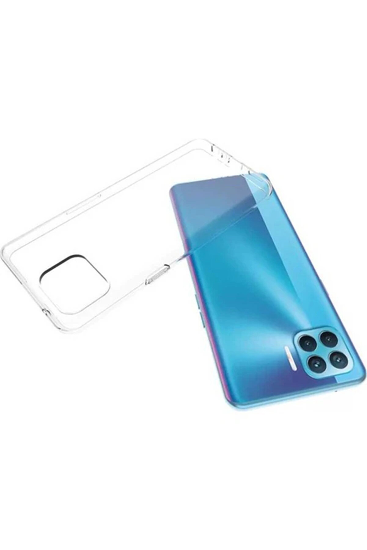 Oppo Reno F17-A73 2020 Anti̇-Drop Shockproof Darbe Emi̇ci̇ Si̇li̇kon Kılıf-(1903) - Dropx5548-9031