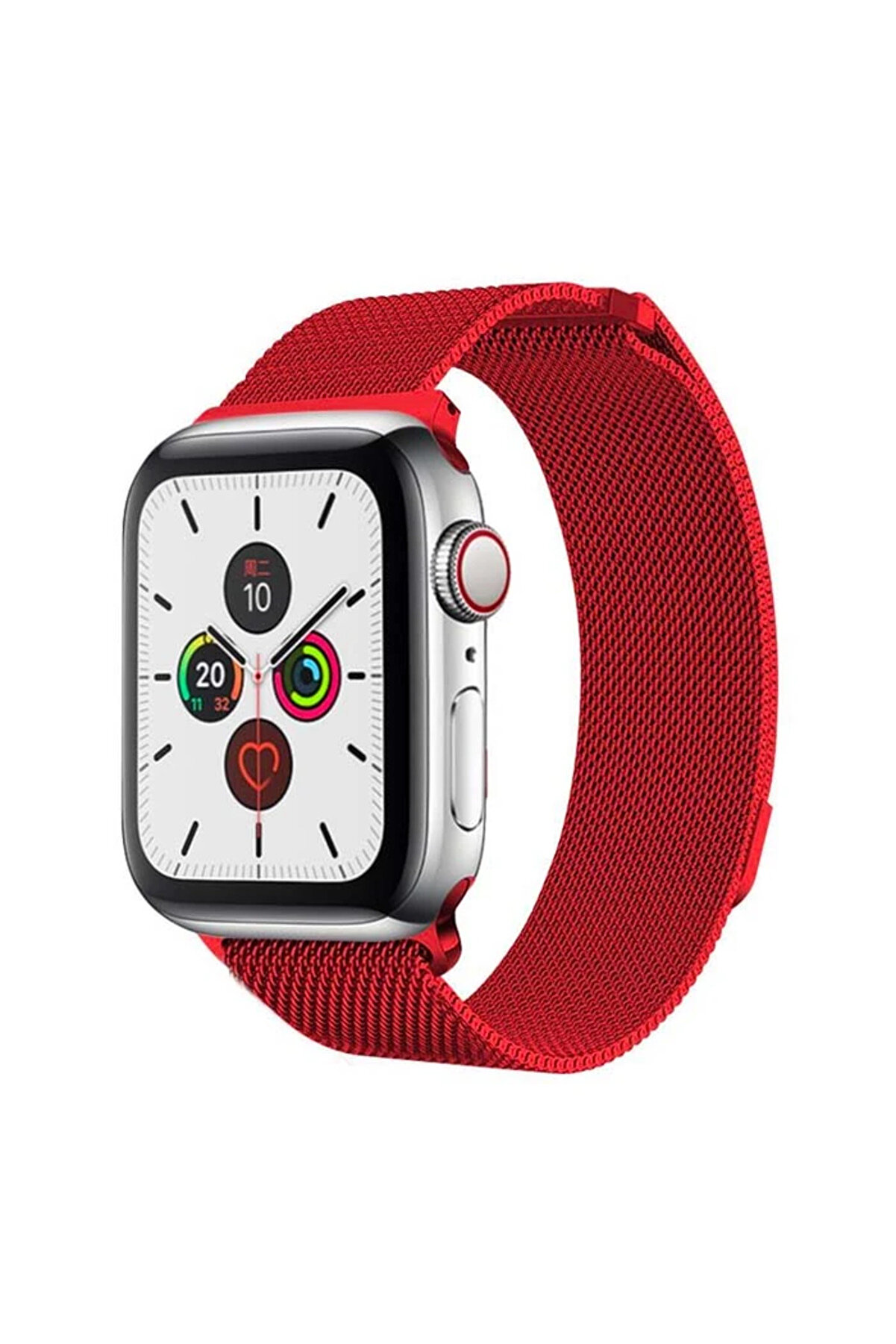 CepteToptan Ally Apple Watch 7-8 45mm 6-5-4 44mm Kayış Kordon Metal Milano Loop 3-2-1 42mm - DROPX8688-9306