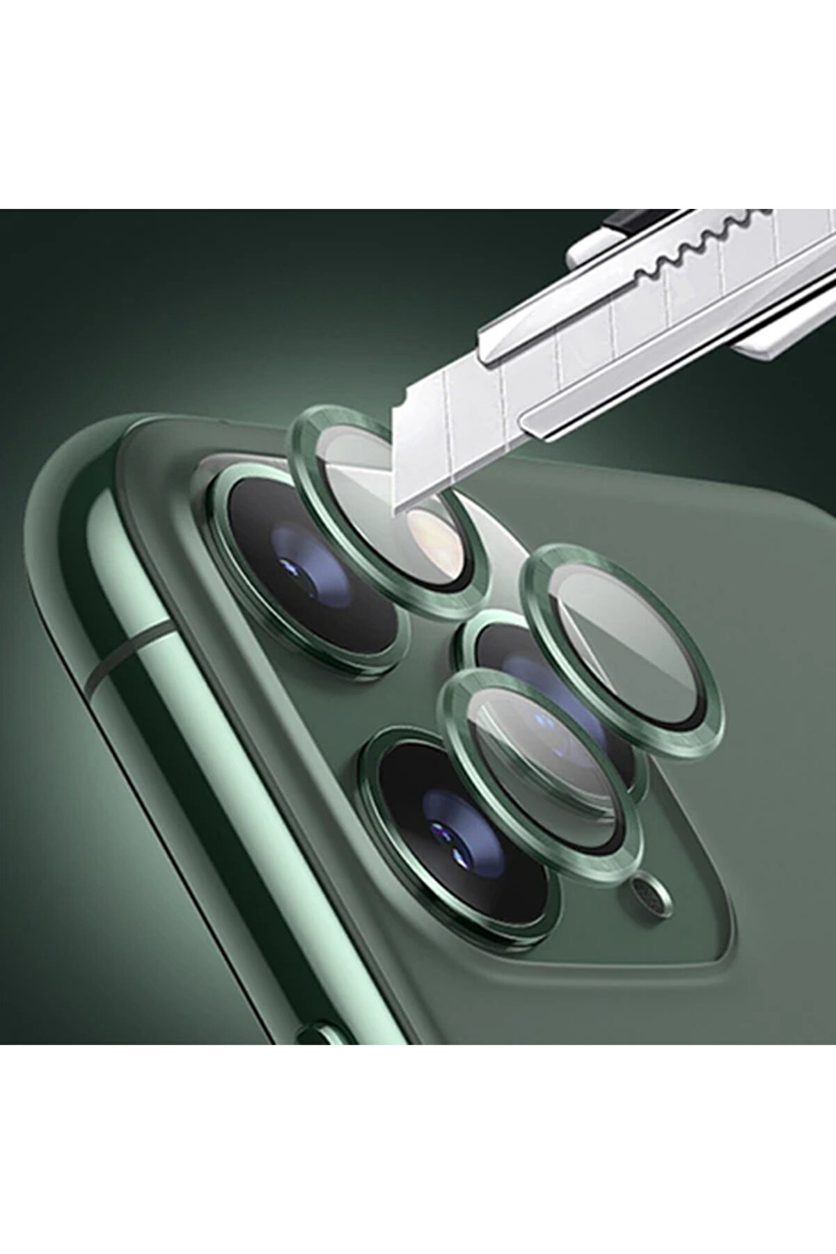 Ally İphone 11 Pro-11 Pro Max Kamera Lens Koruyucu Alumi̇ni̇um 3 Adet-(1903) - Ogz2479-3063