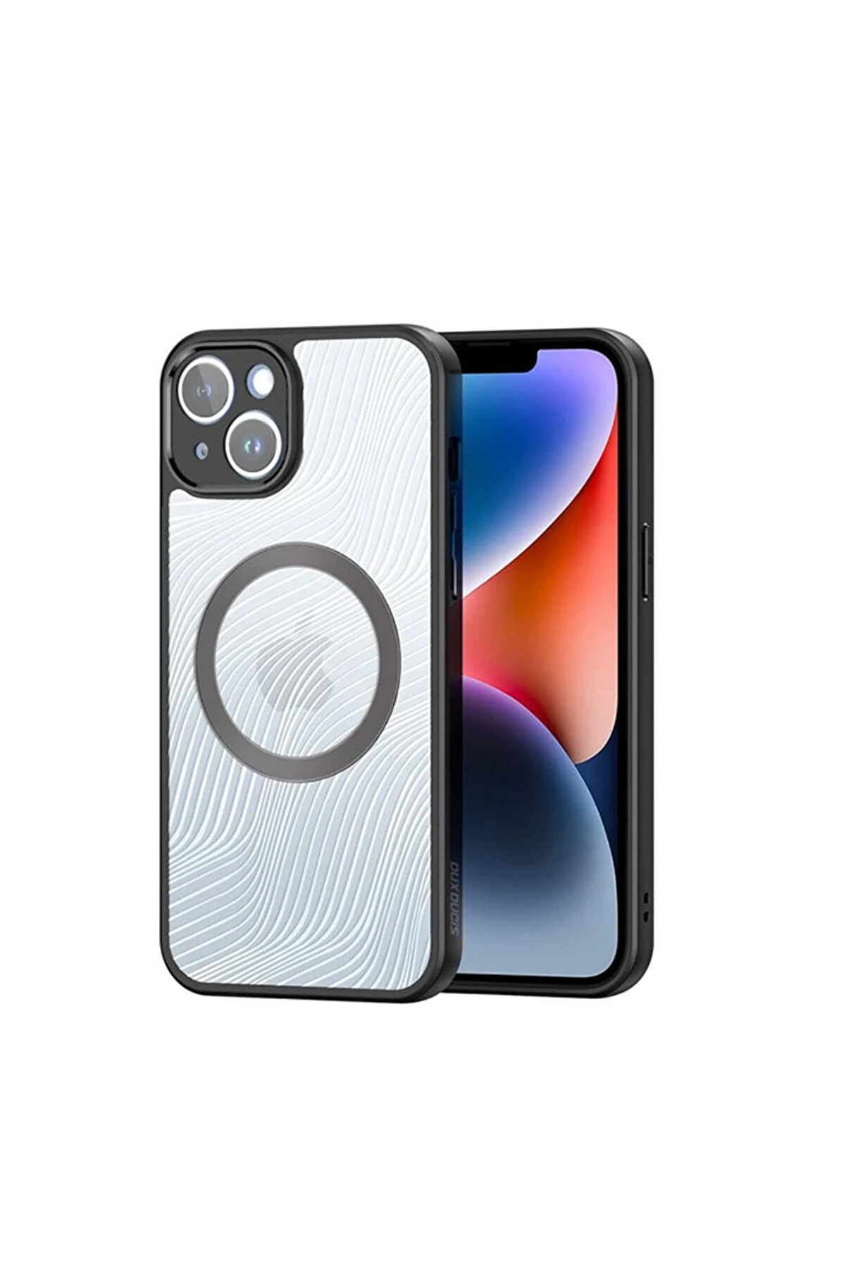 gizmurstore Dux Ducis iPhone 14 Plus Aimo Series MagSafe Premium Buzlu Sert PC-TPU Kılıf-(5775 - GMS6172-2439