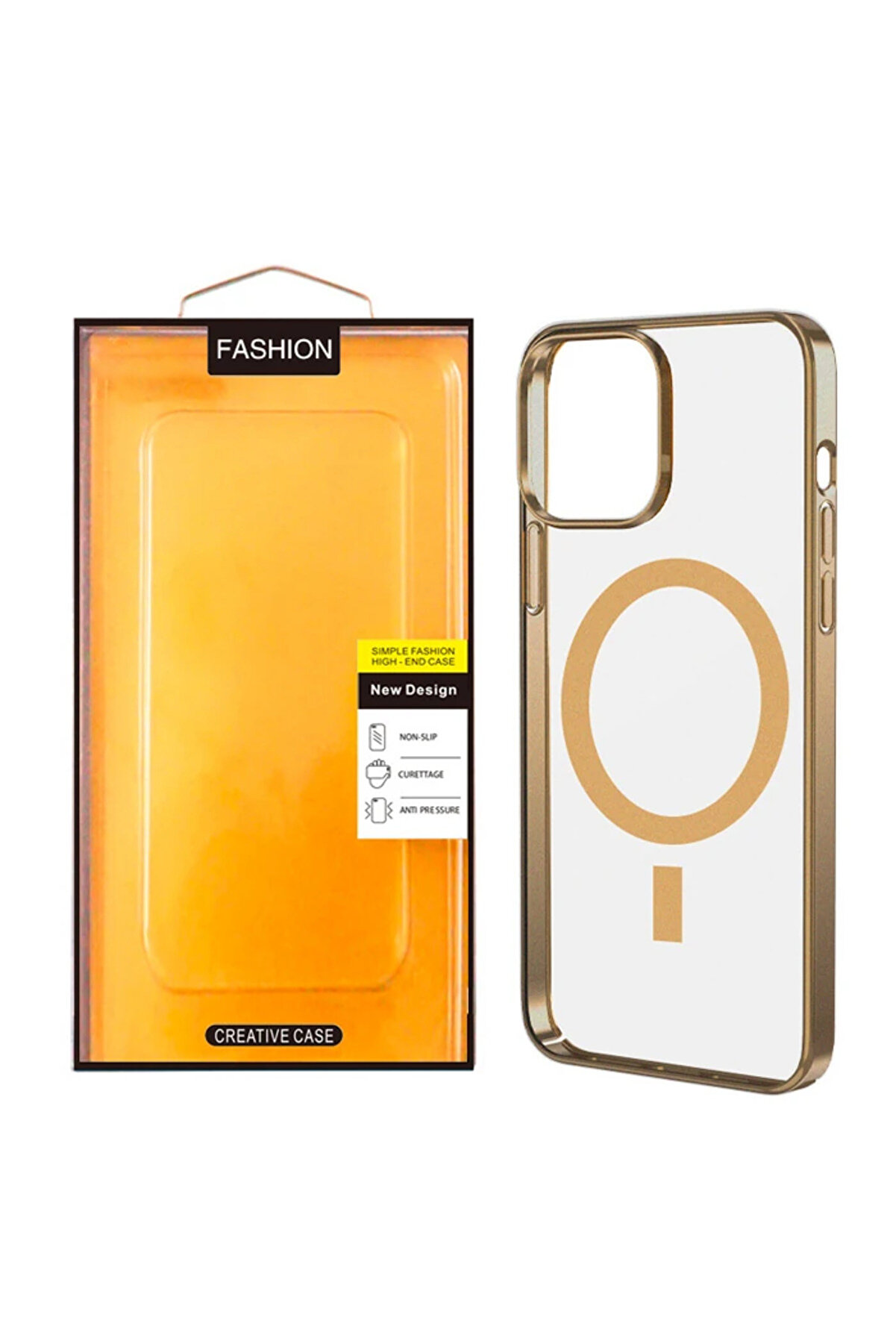 Ally İphone 13 Pro Max 6.7İnç Magsafe Uyumlu Renkli̇ Kenar Si̇li̇kon Kılıf-(1903 - Dropx9696-8619