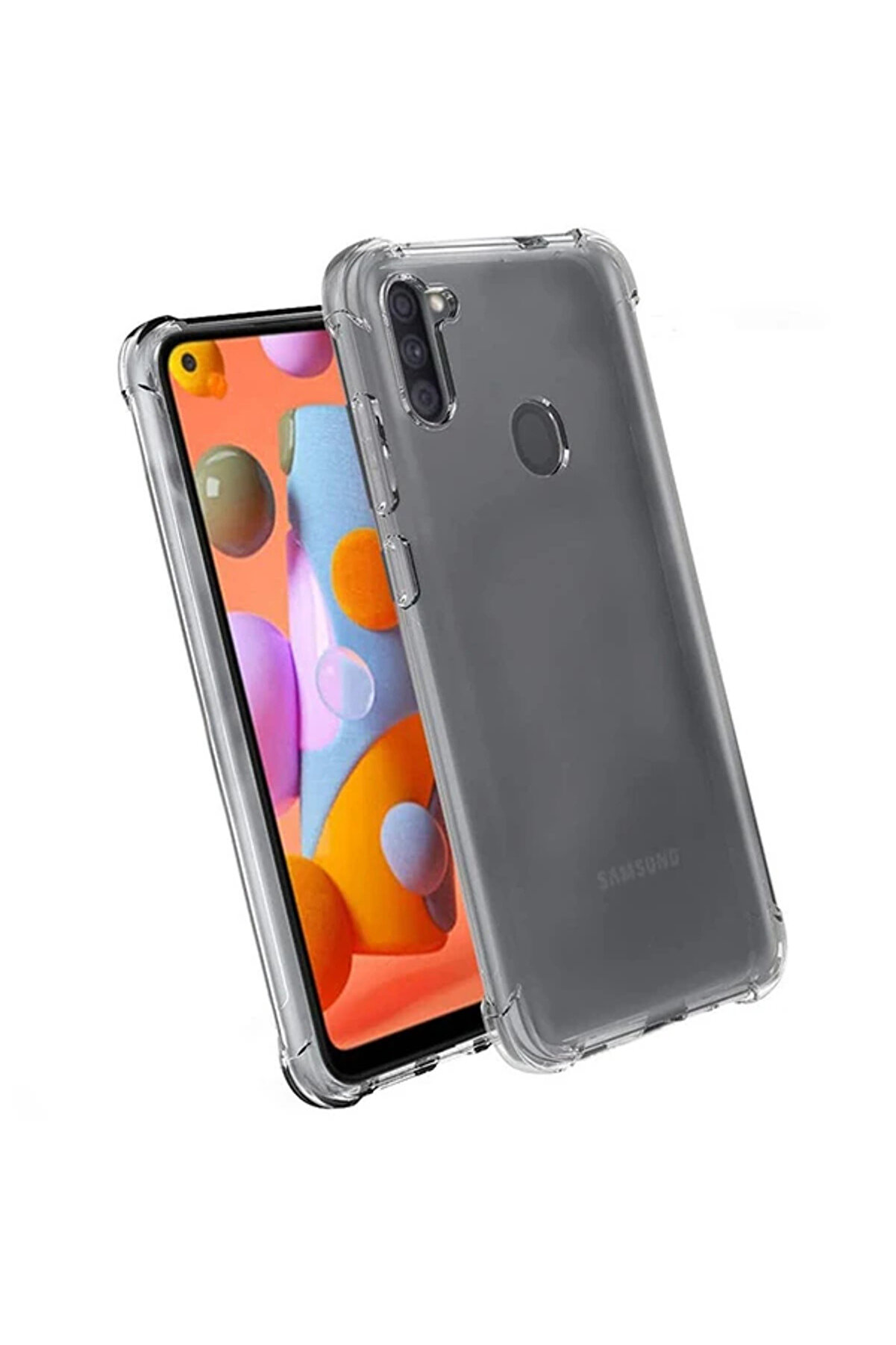 Ally Sm Galaxy M11/A11 Anti̇-Drop Darbe Emi̇ci̇ Si̇li̇kon Kılıf Shockproof Kılıf- - Dropx6313-8069