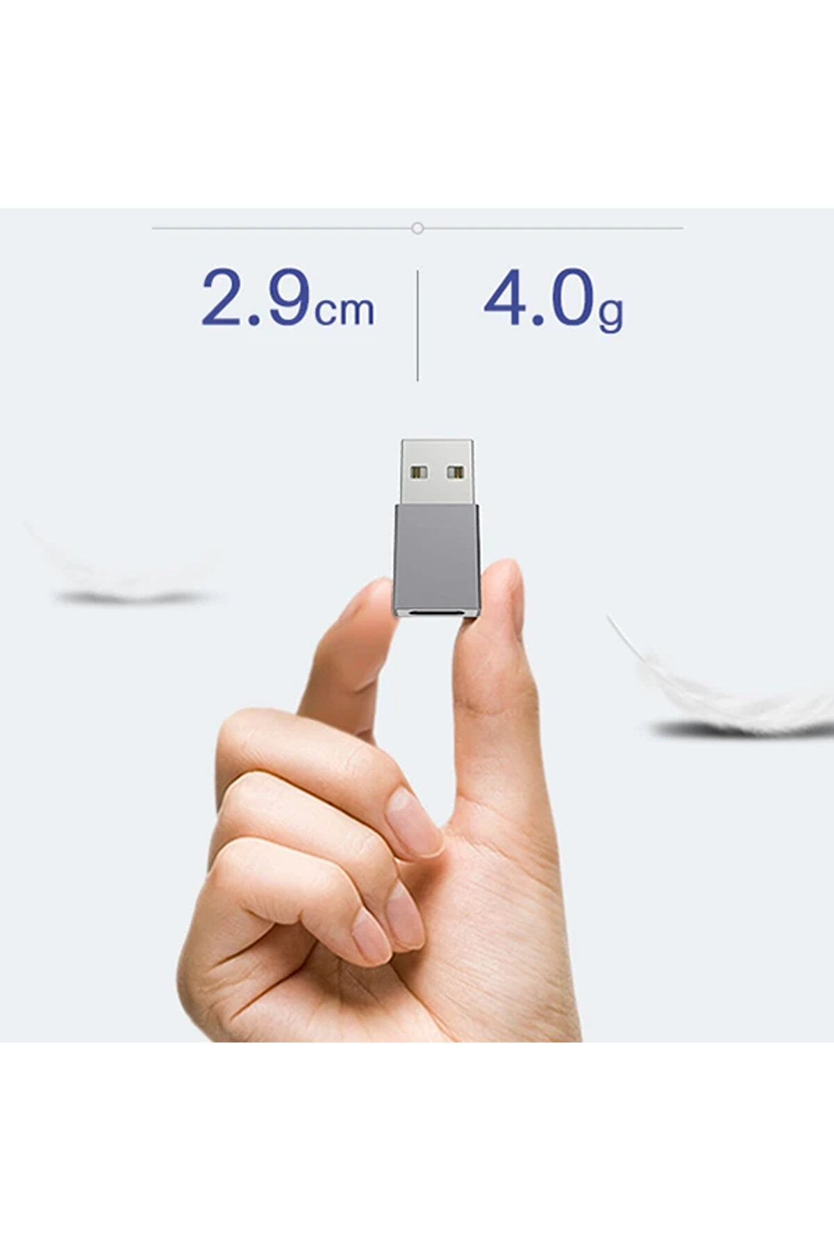Ally Mh-301 Usb To Type-C Di̇şi̇ Çevi̇ri̇ci̇ Dönüştürücü Adaptör-(5775)