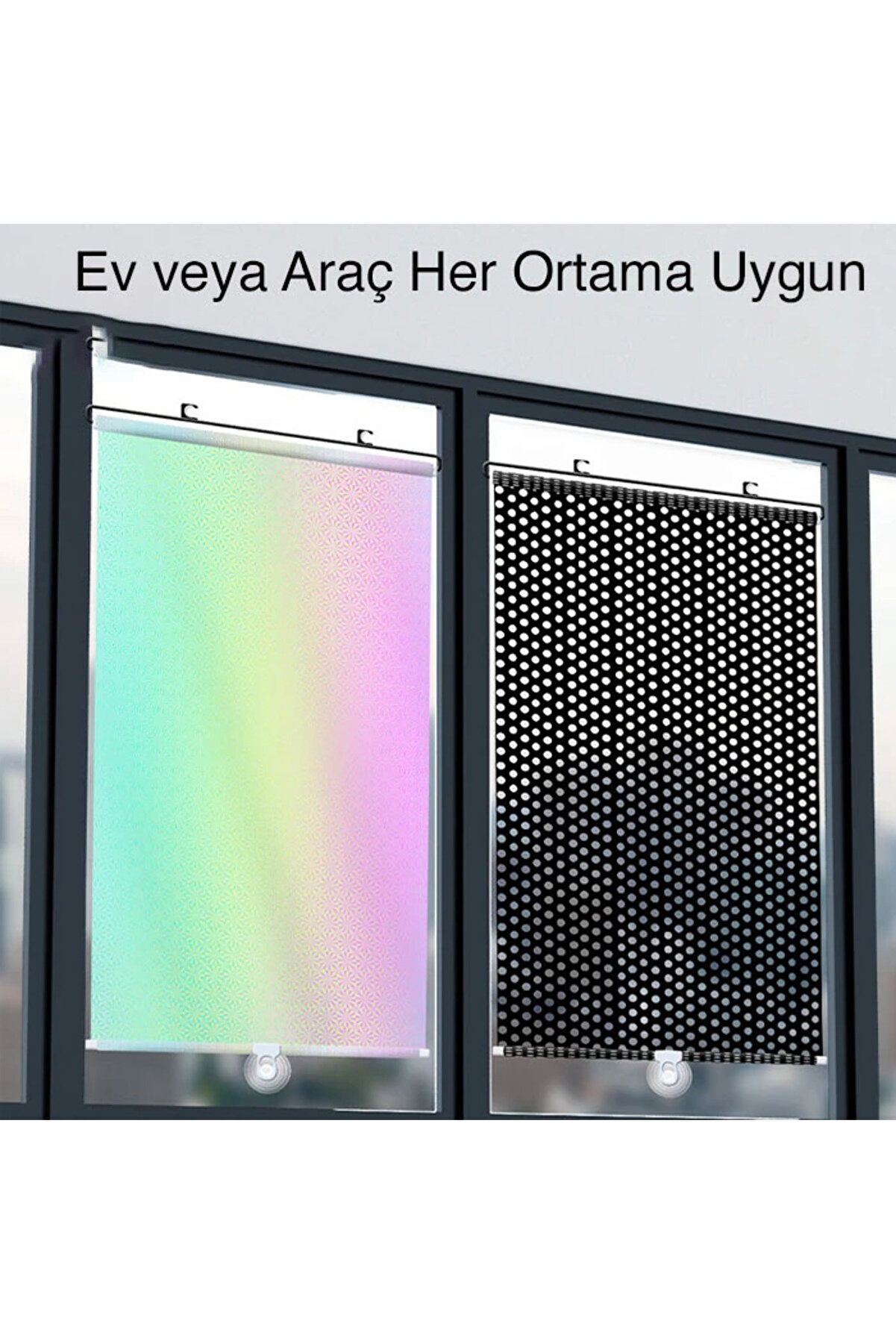 Araba Araç İçi̇ Katlanabi̇li̇r Araç Oto Ön Cam Güneşli̇k Branda 50X125Cm-(1903 - Dropx8054-2715