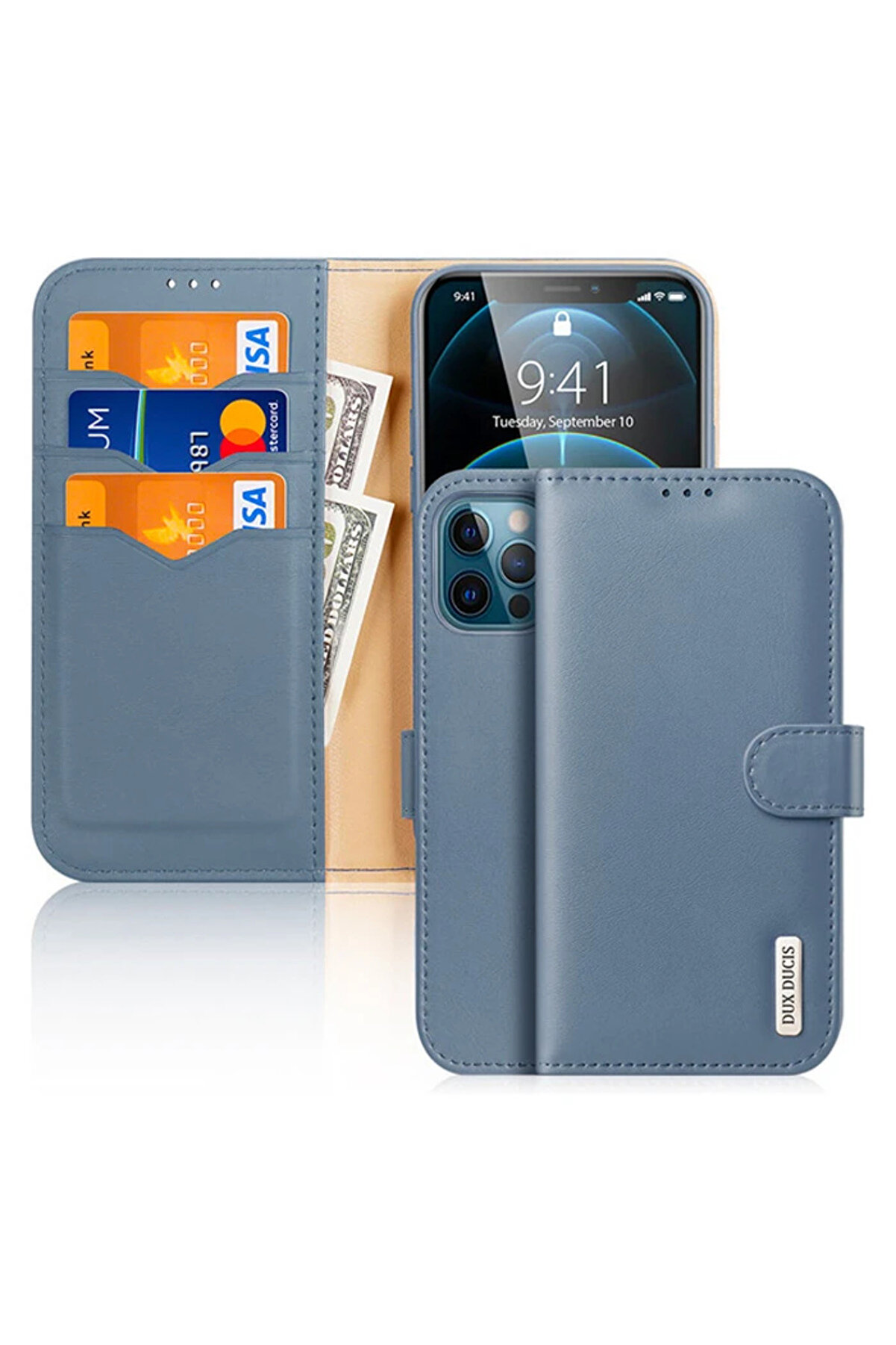 Dux Duci̇s İphone 12 Pro Max Kılıf Mıknatıslı C&uuml;zdanlı Deri̇ Kılıf Hi̇vo S - Dropx5270-4353