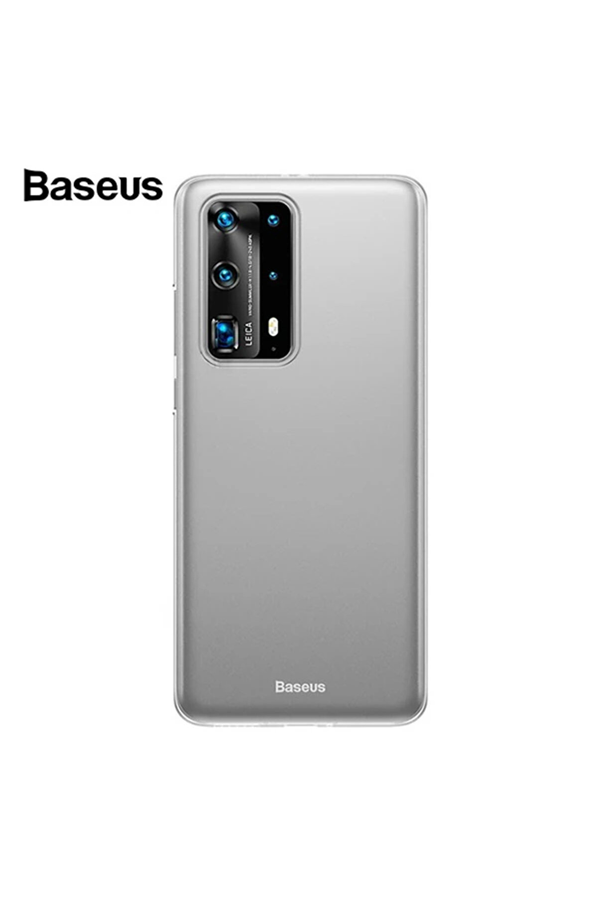 Huawei̇ P40 Wi̇ng Case Ultra İnce Şeffaf Kılıf-(1903) - Dropx4367-7446