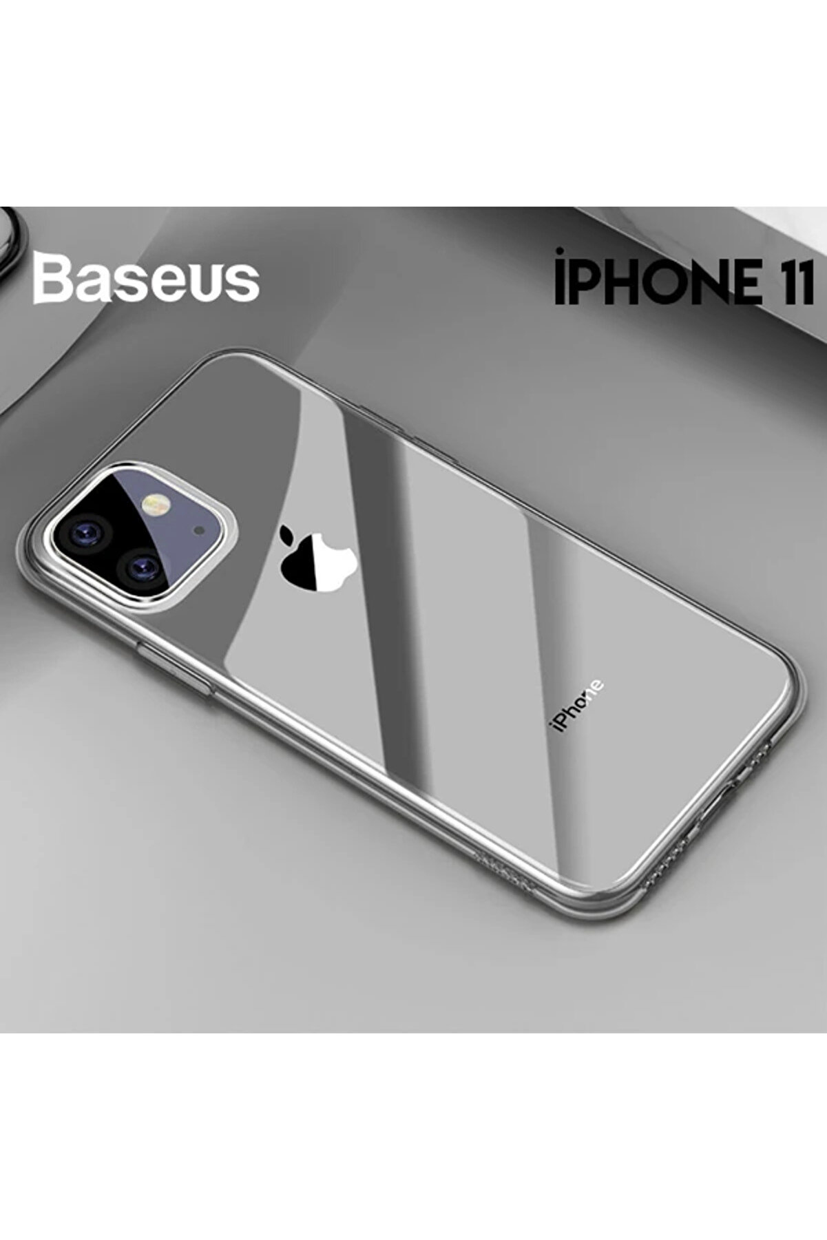 Si̇mpli̇ci̇ty Seri̇es İphone 11 6.1İnch Şeffaf Gel Si̇li̇kon Kılıf-(5775) - Gms1644-5257