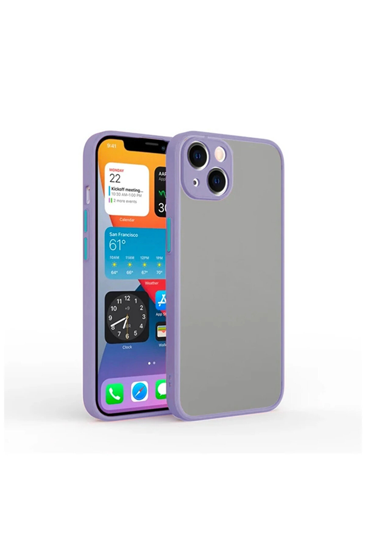 İphone 13 6.1İnç Kamera Korumalı Premi̇um Si̇li̇kon Kılıf-(1903) - Dropx9997-7001