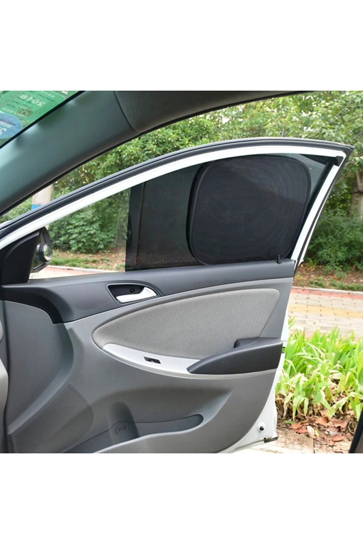 Ally Araç Oto Yan Cam Vantuzlu Güneşli̇k Kalkan 2 Adet 36X44Cm-(1903) - Dropx1357-8269