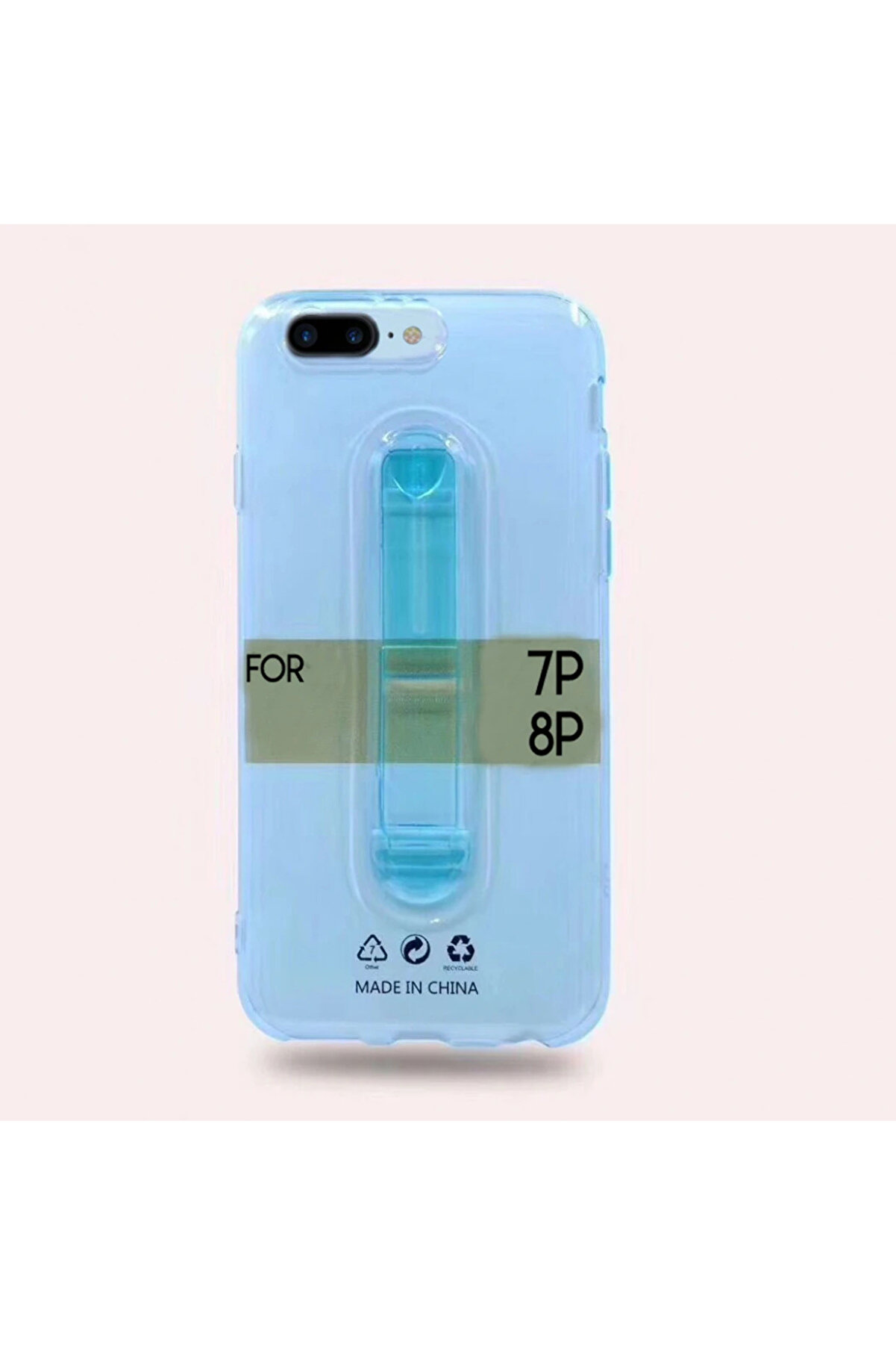 İphone 7 Plusi̇phone 8 Plus Selfi̇e Yüzüklü Şeffaf Si̇li̇kon Kılıf-(5775) - Gms8521-4602