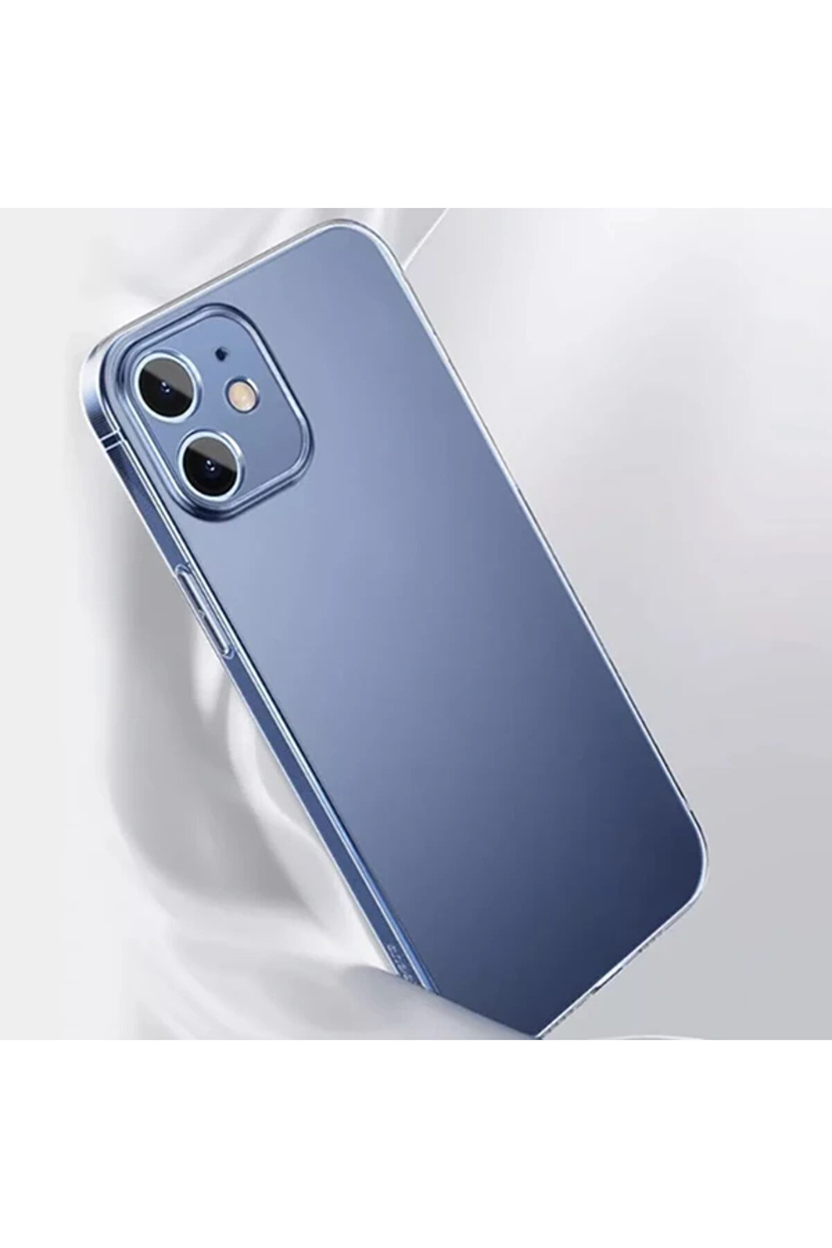 Si̇mple Case İphone 12 6.1 İnce Şeffaf Si̇li̇kon Kılıf Kamera Korumalı-(1903) - Dropx1701-4292