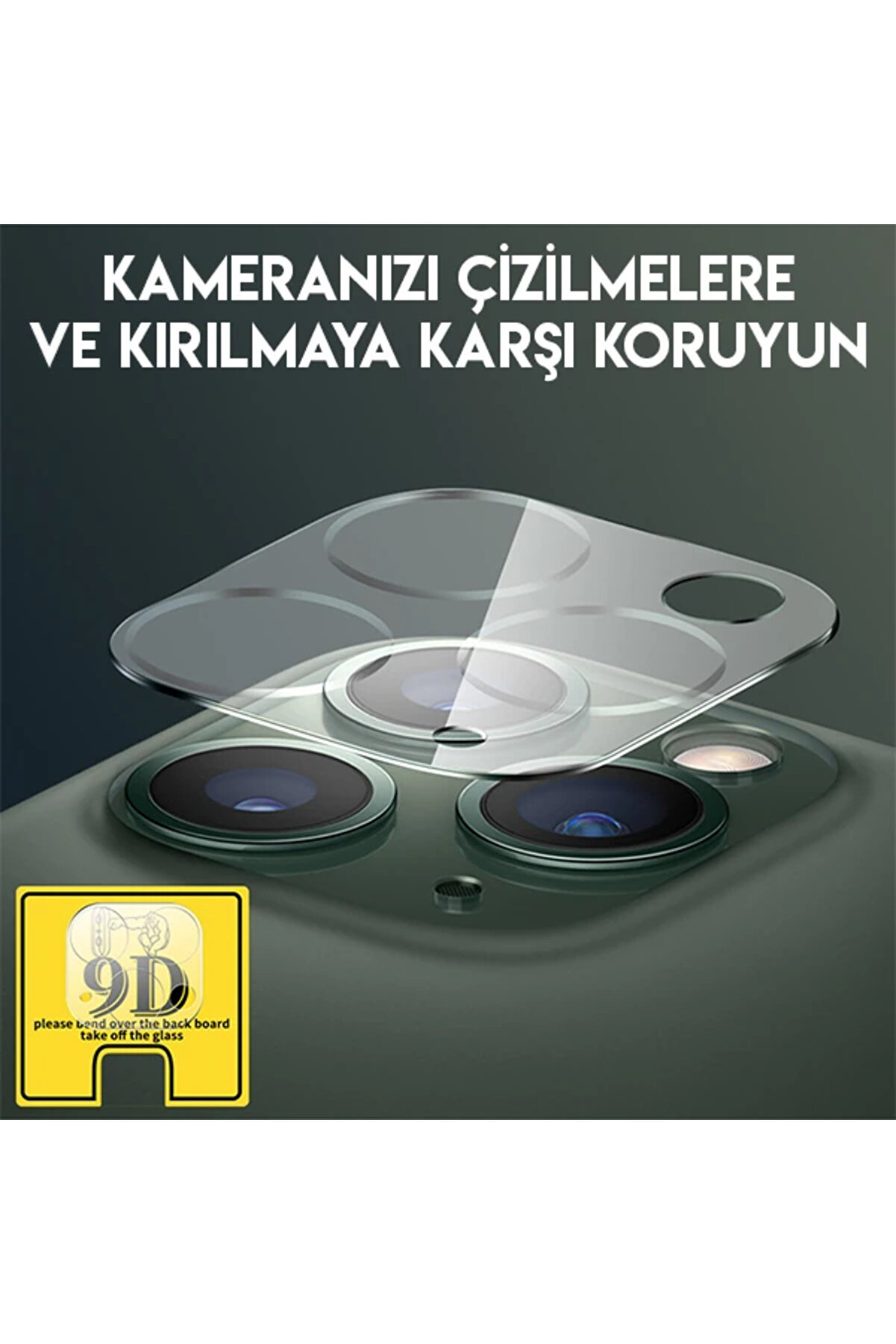 İphone 11 Pro 11 Pro Max Full Tempered Kamera Koruyucu Kırılmaz Cam-(1903) - Dropx3745-2510